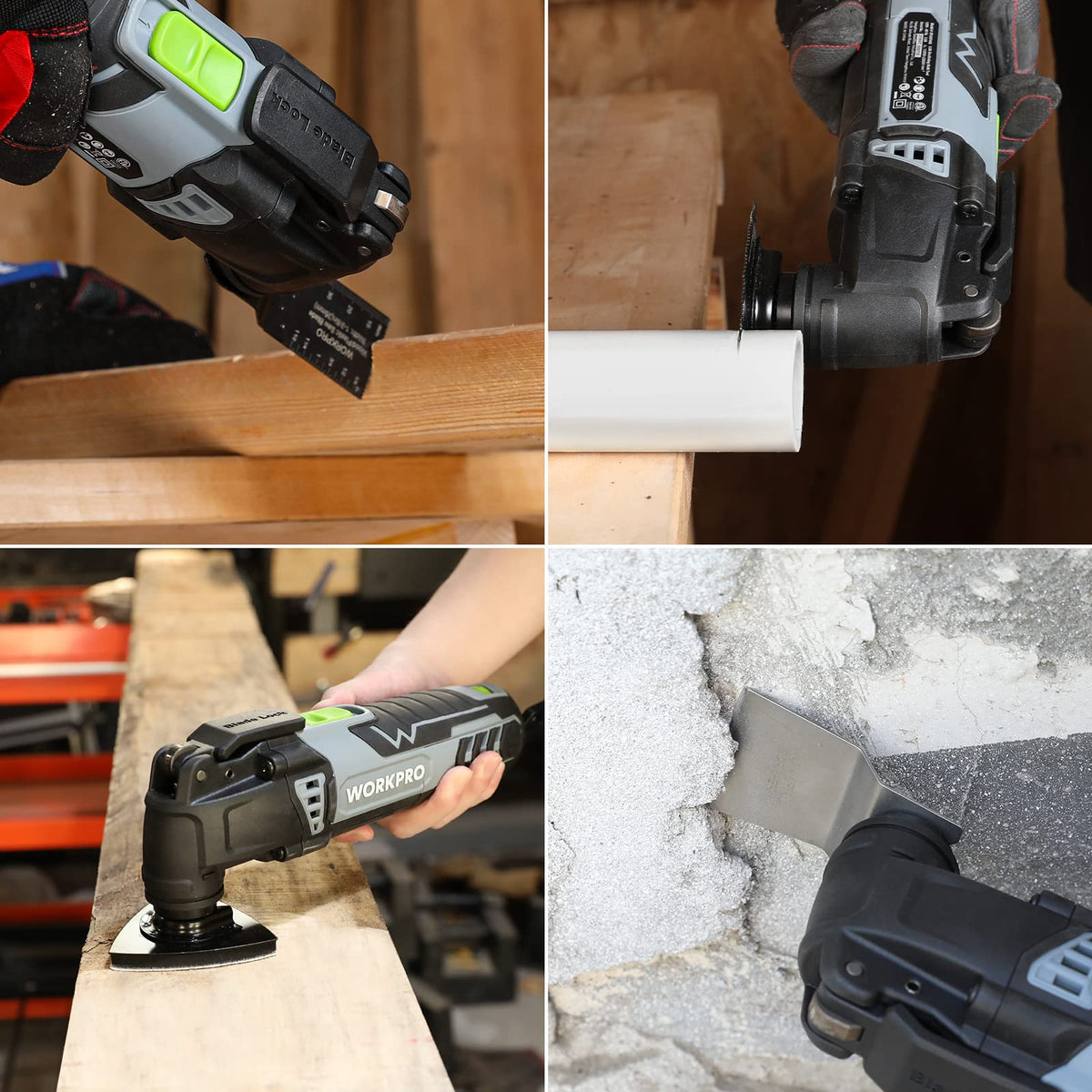 WORKPRO 3 0 Amp Corded Oscillating Multi Tool Kit - WORKPRO Official Imagery - 8