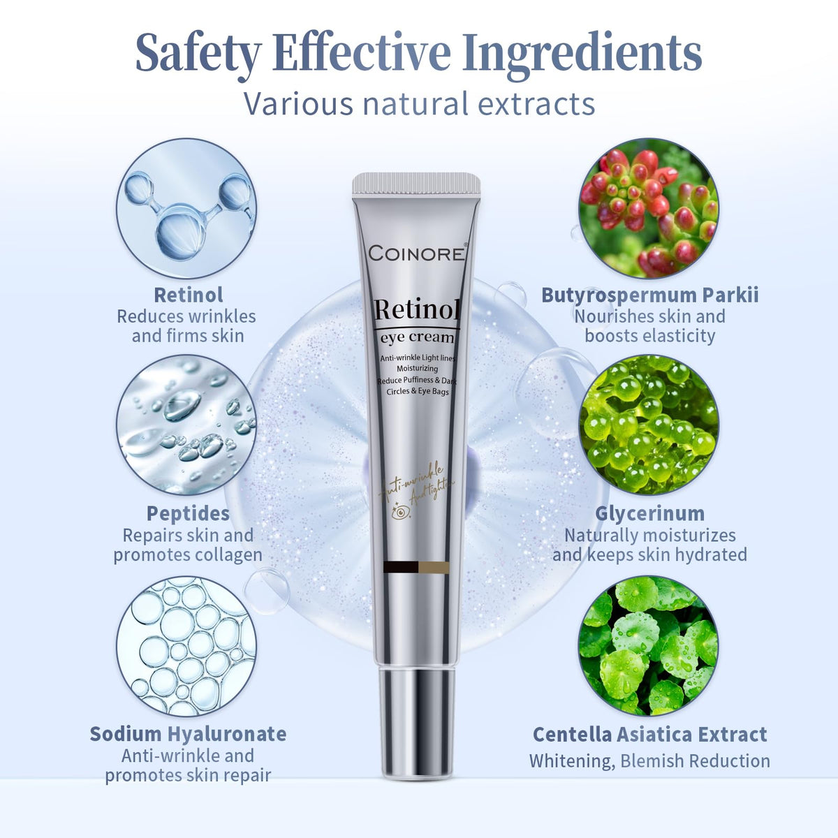 Retinol Under Eye Cream - coinore Official Imagery - 6