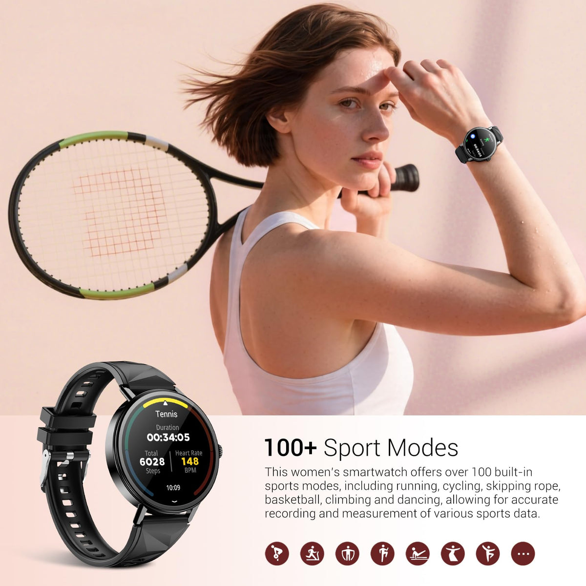 Blackview Smart Watches for Women Android iPhone Answer Make - Blackview Official Imagery - 4