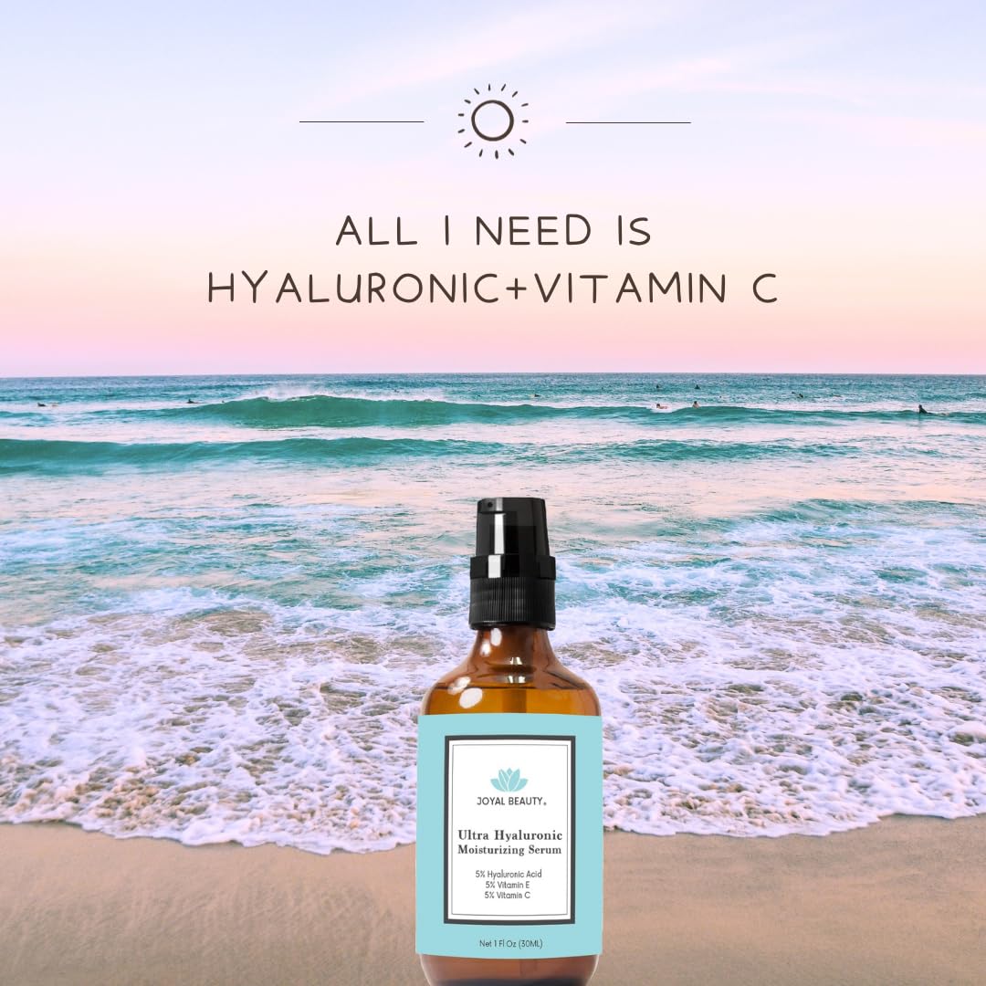Ultra Hyaluronic Acid Serum for Face Skin 170 kDa with Vitamin C E Jojoba Oil - JOYAL BEAUTY Official Product View 8