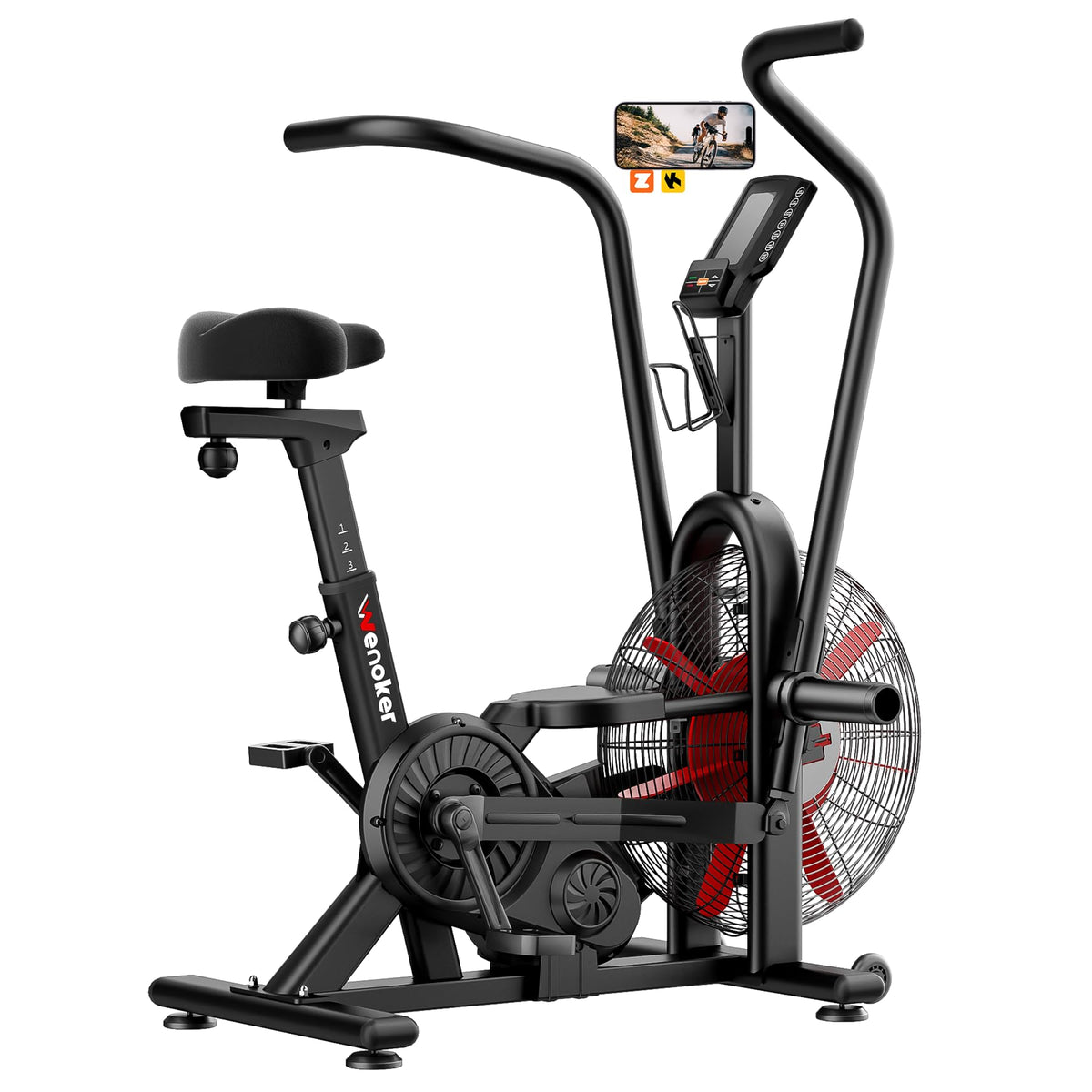 Wenoker Exercise Bike Air Bike with Smart APP ISCC PLUS - Wenoker Official Imagery - 1