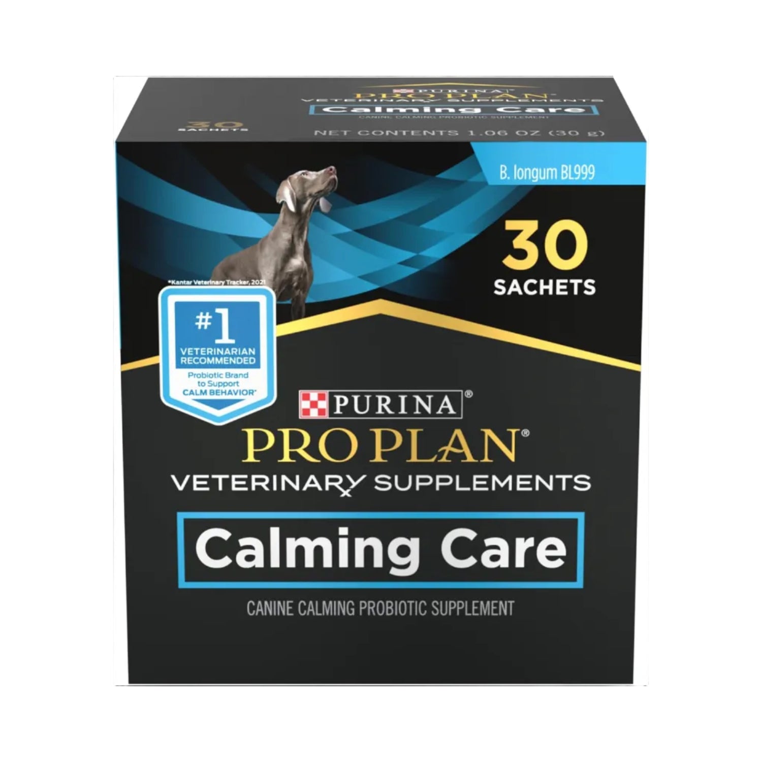 Calming dog supplement bottle from Pro Plan Veterinary Diets Purina Pro Plan Veterinary Supplements Calming Care for dogs