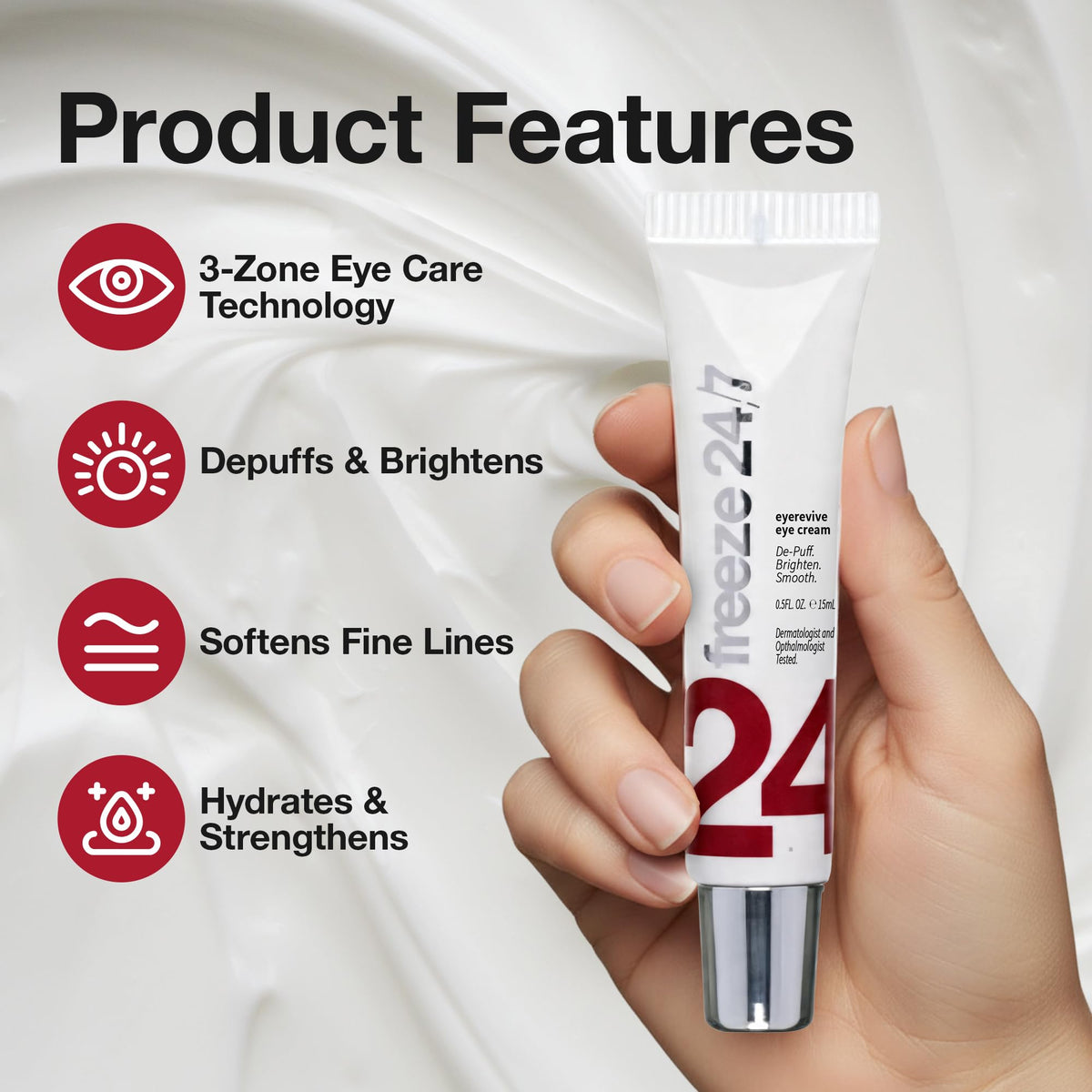 Freeze 24 7 EyeRevive Cream for Puffiness Dark Circles 0 5 - FREEZE 24·7 Official Imagery - 3
