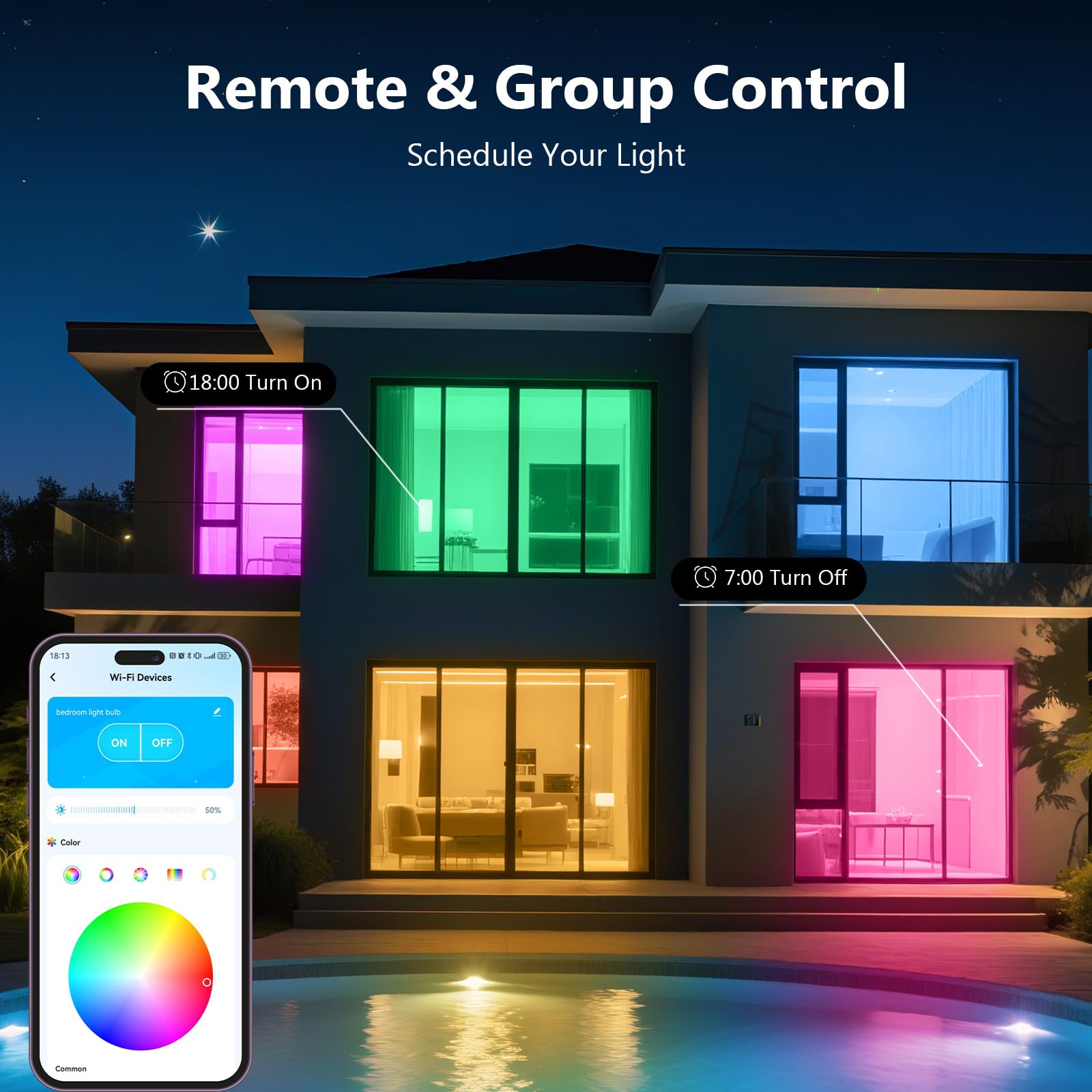 DAYBETTER A19 E26 Smart Light Bulbs,Compatible with Alexa & Google Home - DAYBETTER Official Product View 6