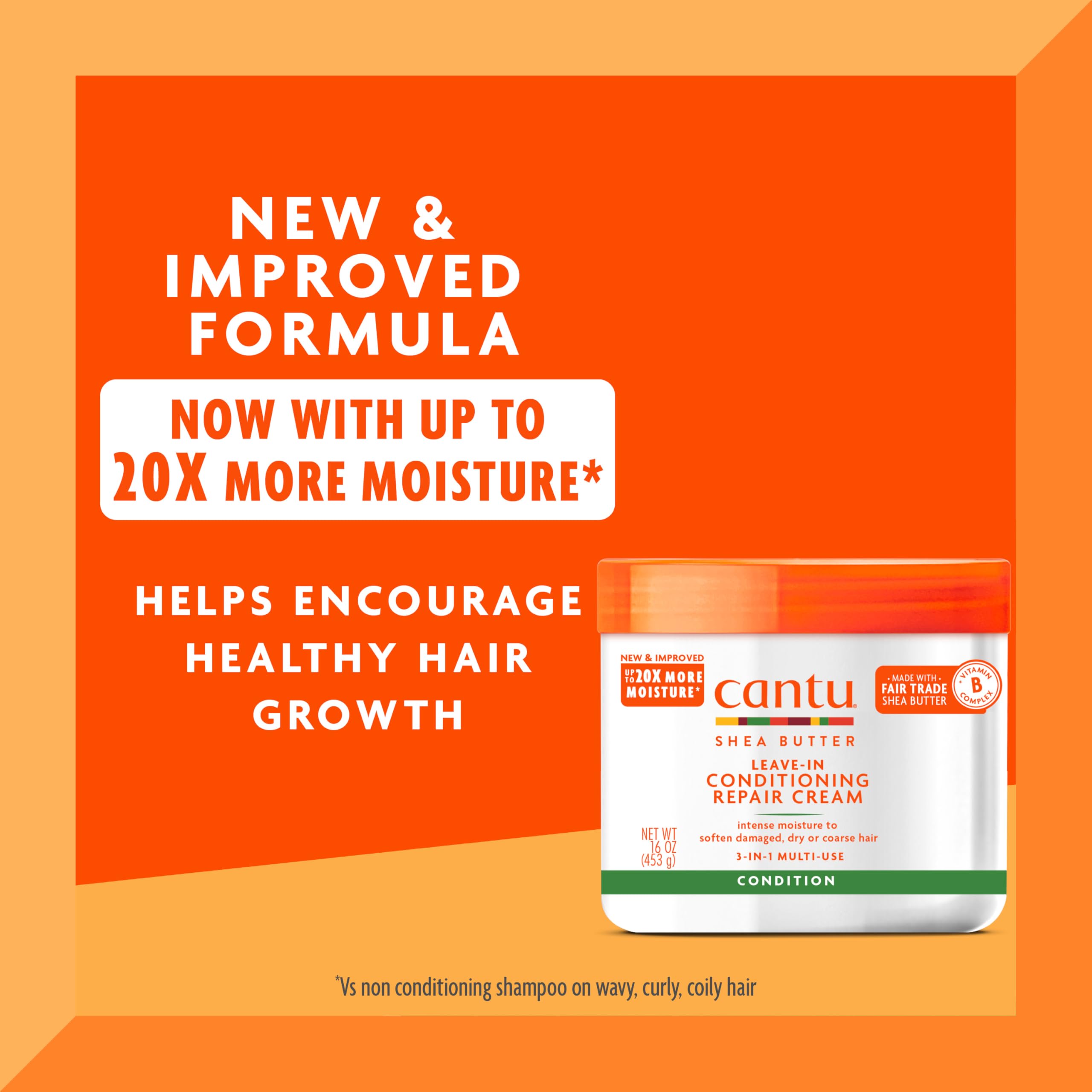 Cantu Leave - In Conditioning Repair Cream with Shea - Cantu Official Product View 3