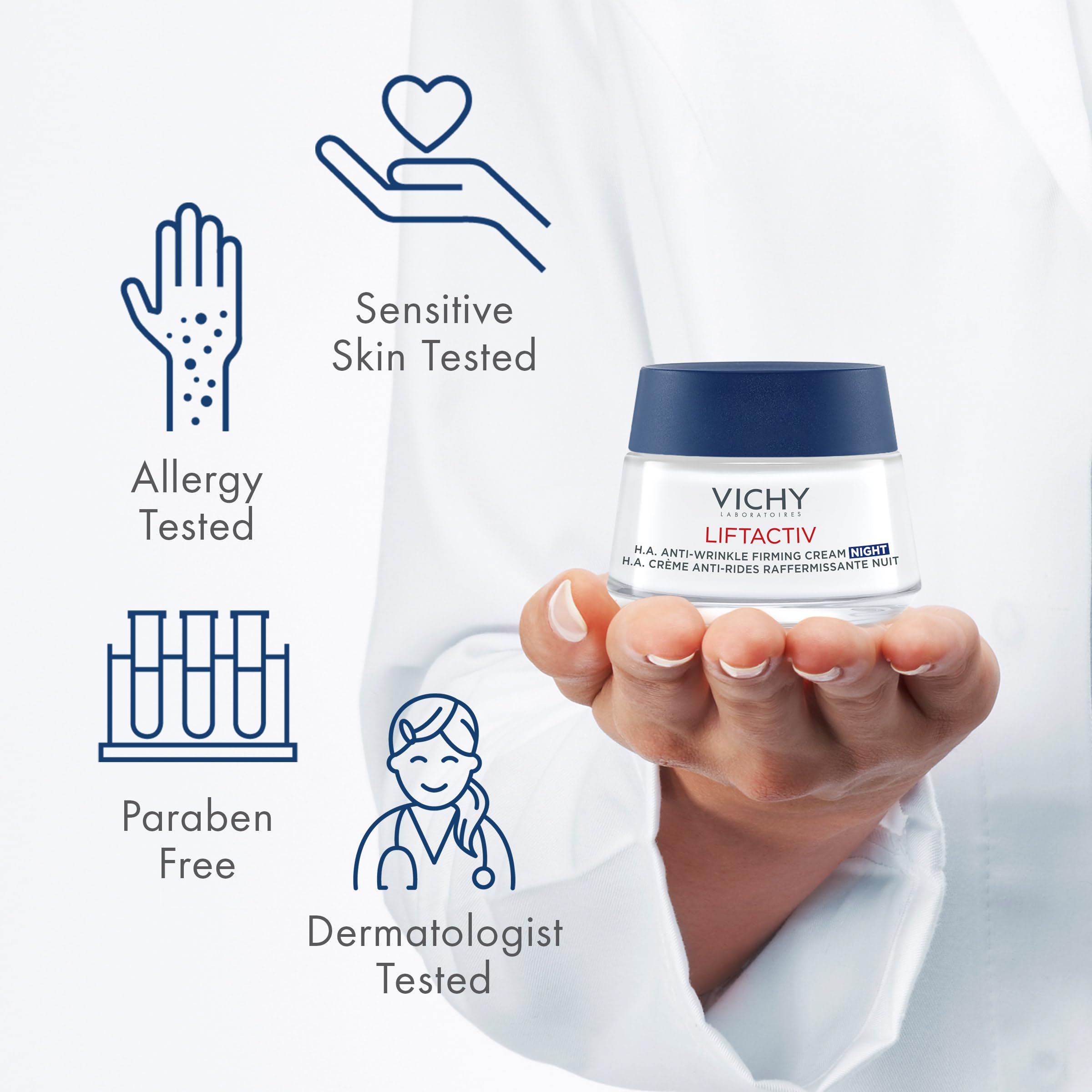 Vichy LiftActiv Supreme Night Cream Anti Aging Face Cream 1 - Premium Selection Official Imagery - 4