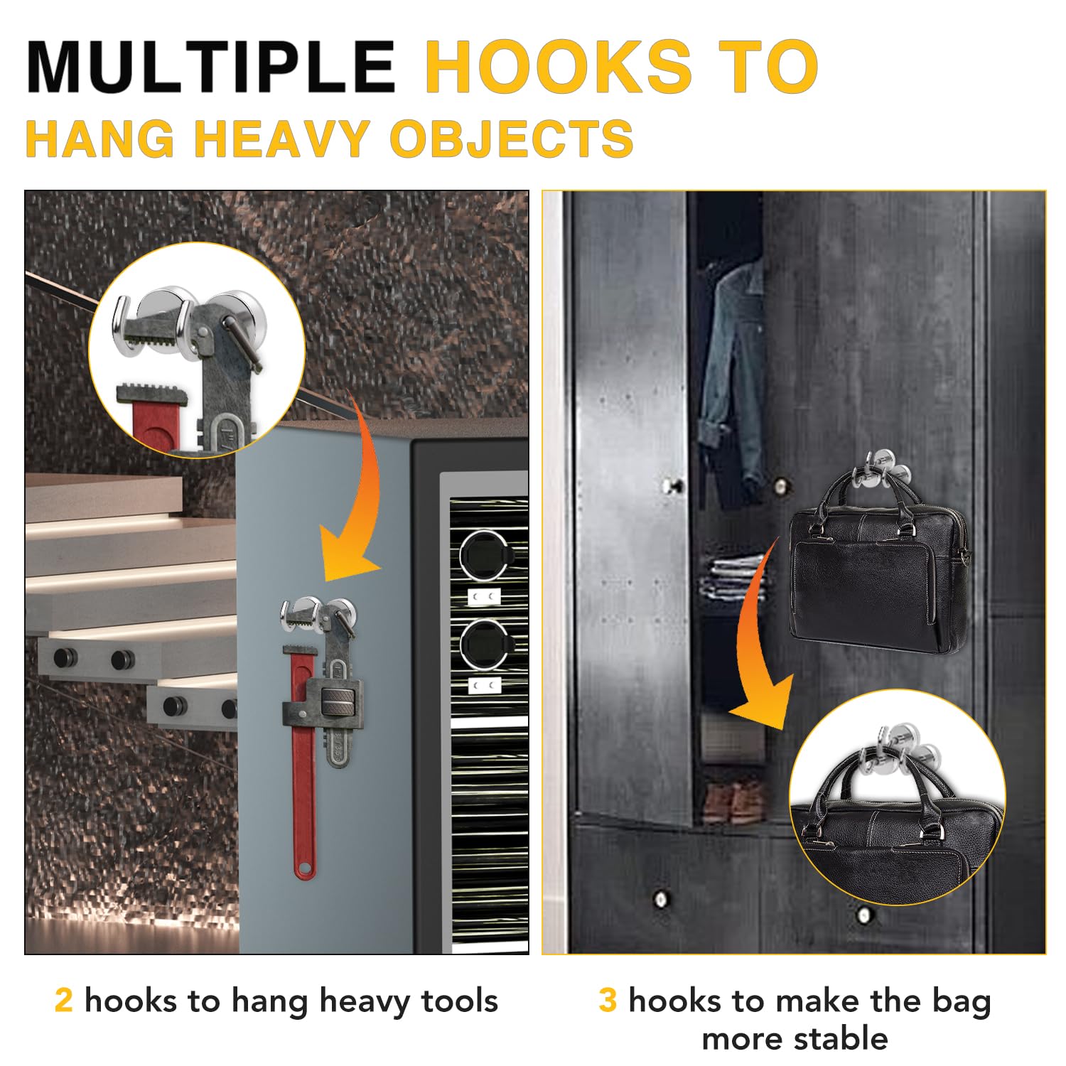 DIYMAG Magnetic Hooks 20pcs 30lbs+ Cruise Essentials 2026 Magnet - DIYMAG Official Product View 4