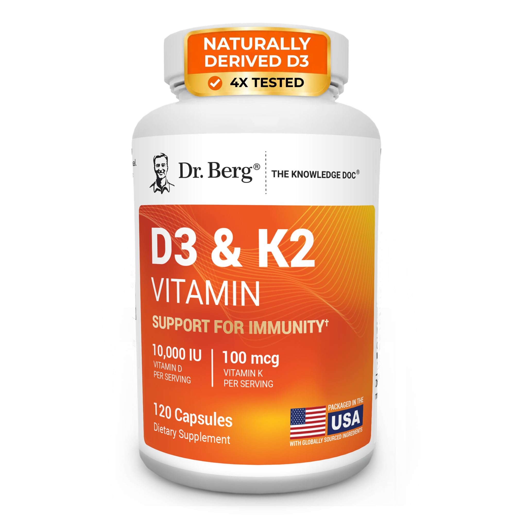 Dr. Berg Nutritionals Dr. Berg 7-in-1 Vitamin D3 K2 5000 IU | Naturally Derived - Dr. Berg Nutritionals Official Product View 10