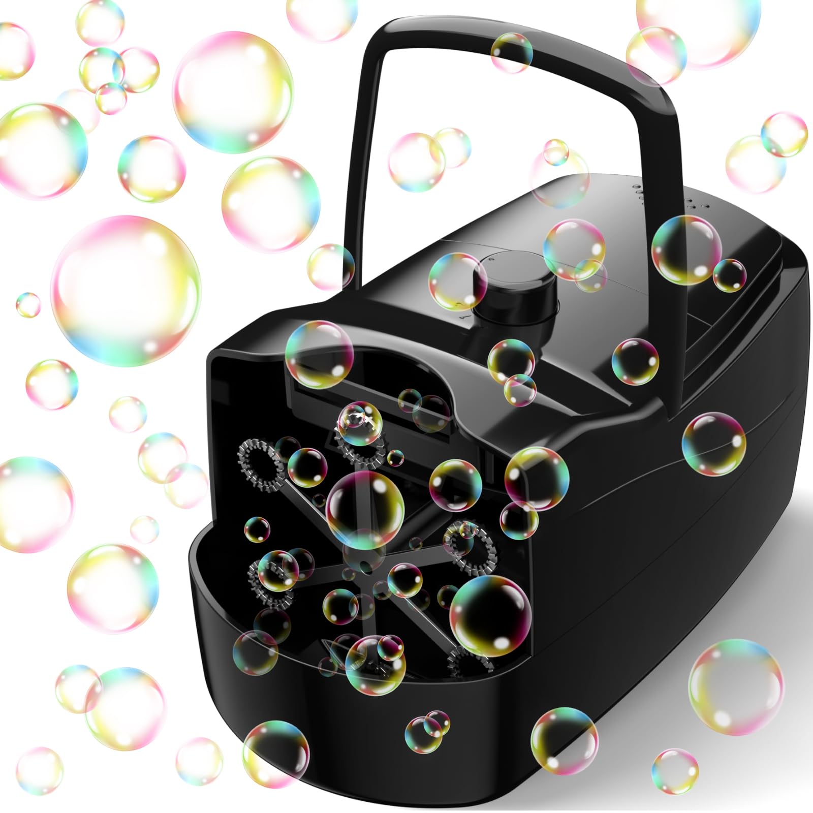 Bubble Machine, Automatic Bubble Blower Maker for Kids or - Product Imagery