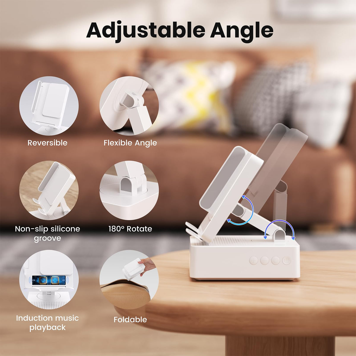 Wireless Sensor Speaker Colorful LED Ambient Light Foldable - DBHBAODZI Official Imagery - 6
