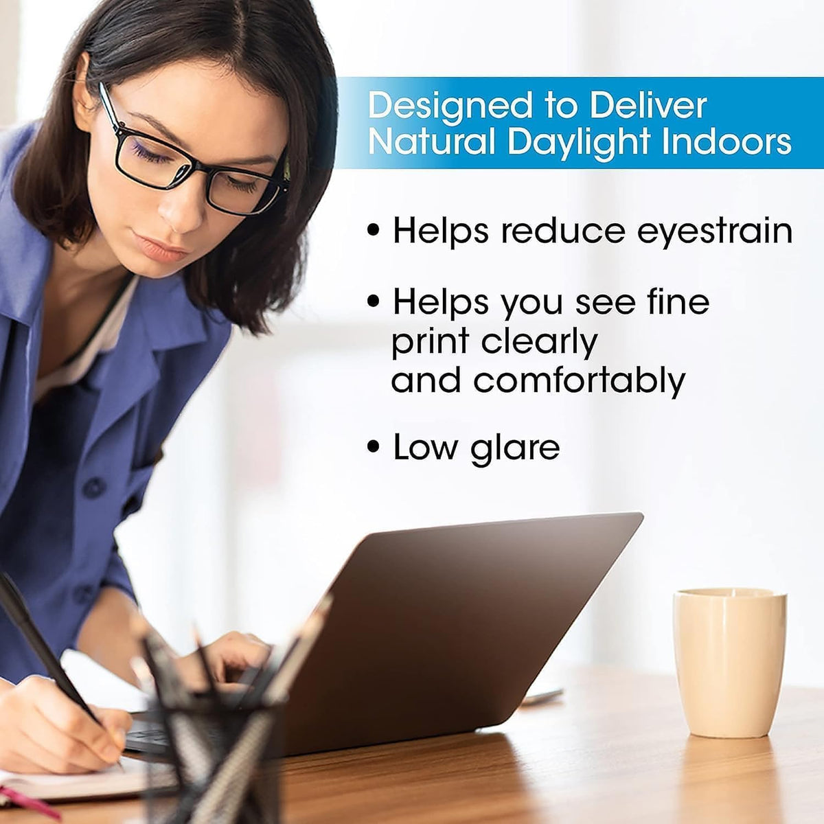 OttLite Recharge LED Travel Lamp Rechargeable White - OttLite Official Imagery - 5
