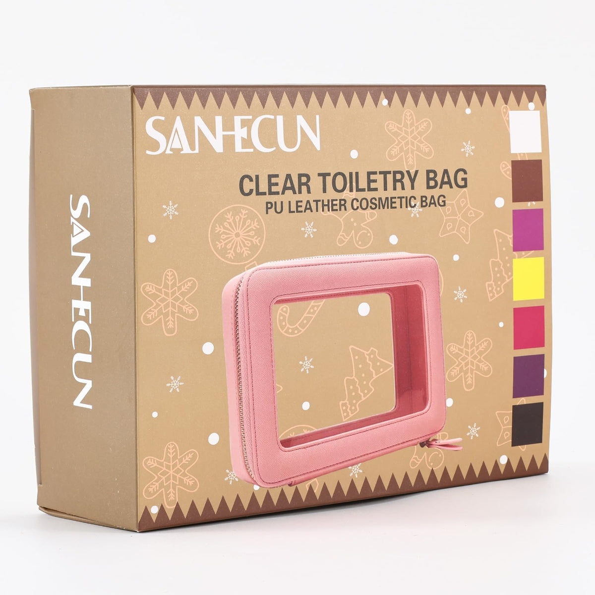 SANHECUN Toiletry bag waterproof cosmetic organizer with - SANHECUN Official Imagery - 6