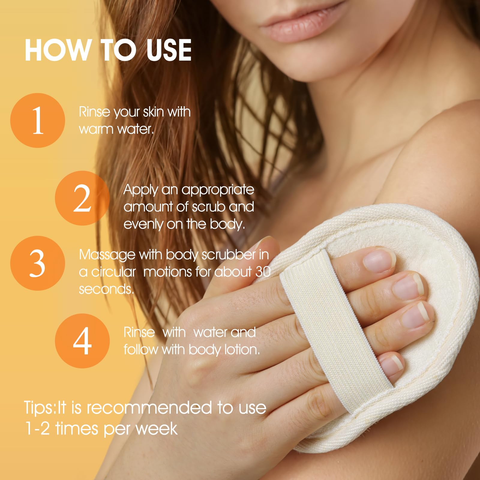 VOERUY Body Scrub, Turmeric Exfoliating Body Scrub, with Coconut Oil & Vitamin - VOERUY Official Product View 7