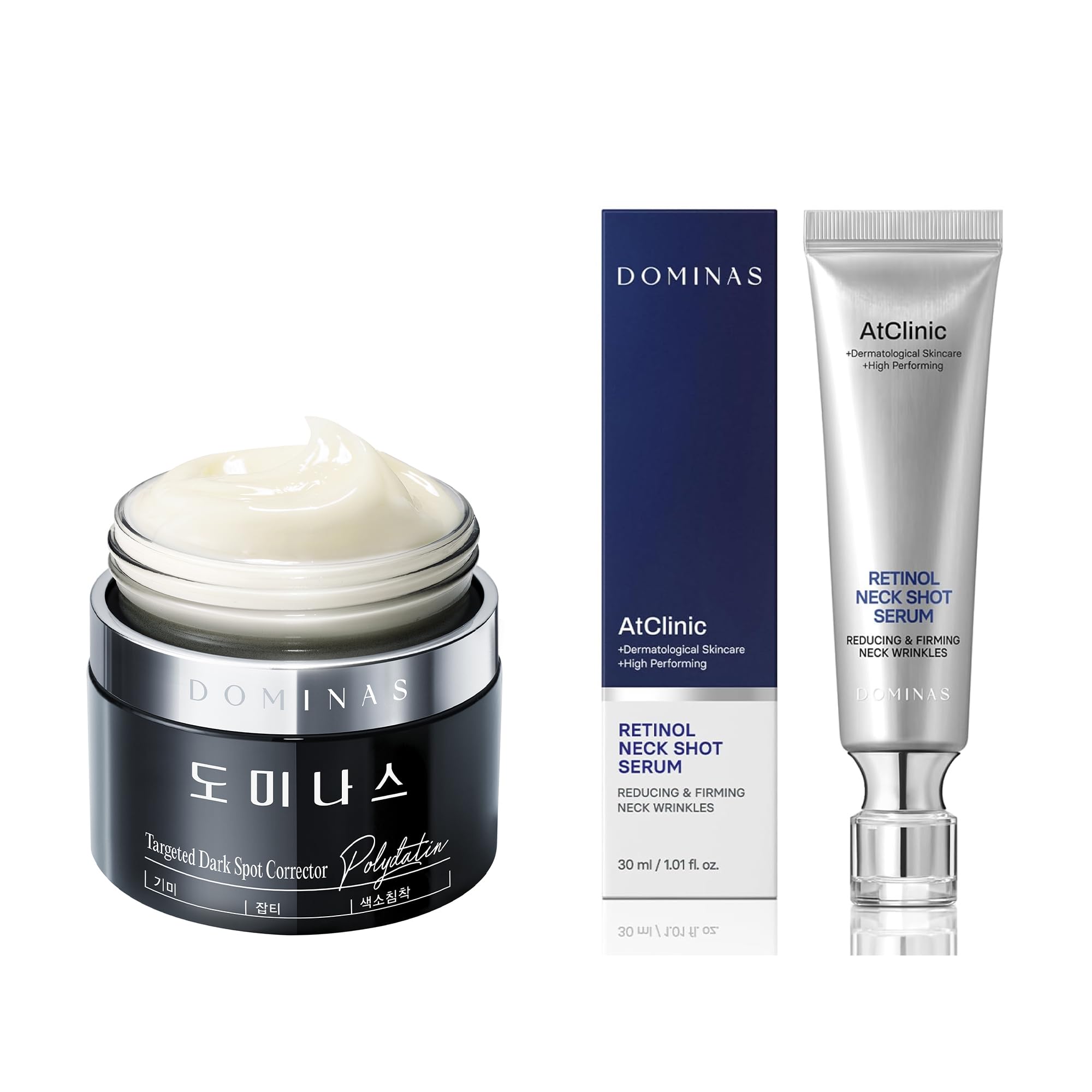 Advanced Korean Cream (1.76oz) + Retinol Neck Serum Cream (1fl - Product Imagery