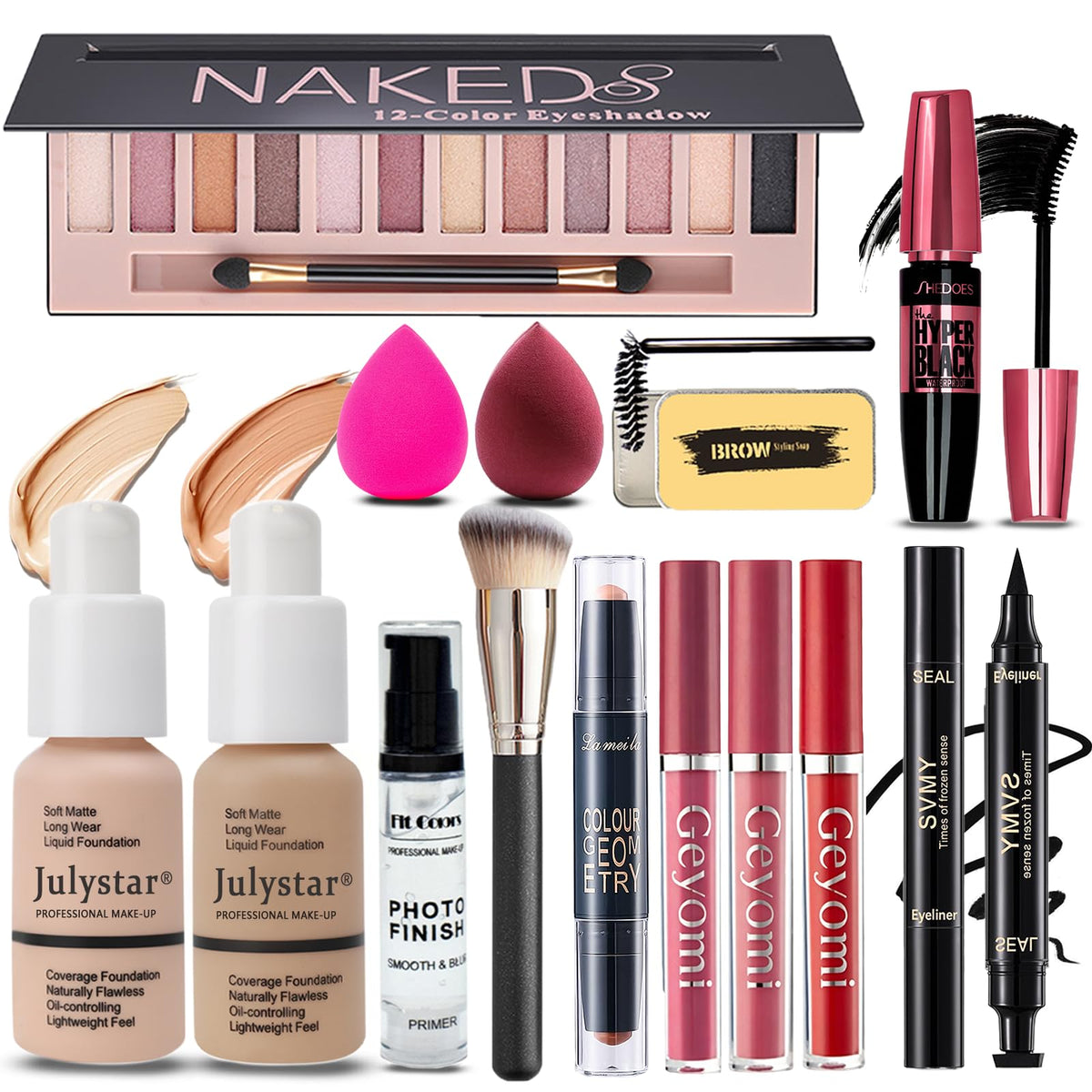 All in One Makeup Kit for Women Full Kit Makeup Set 12 - Geyomi Official Imagery - 2