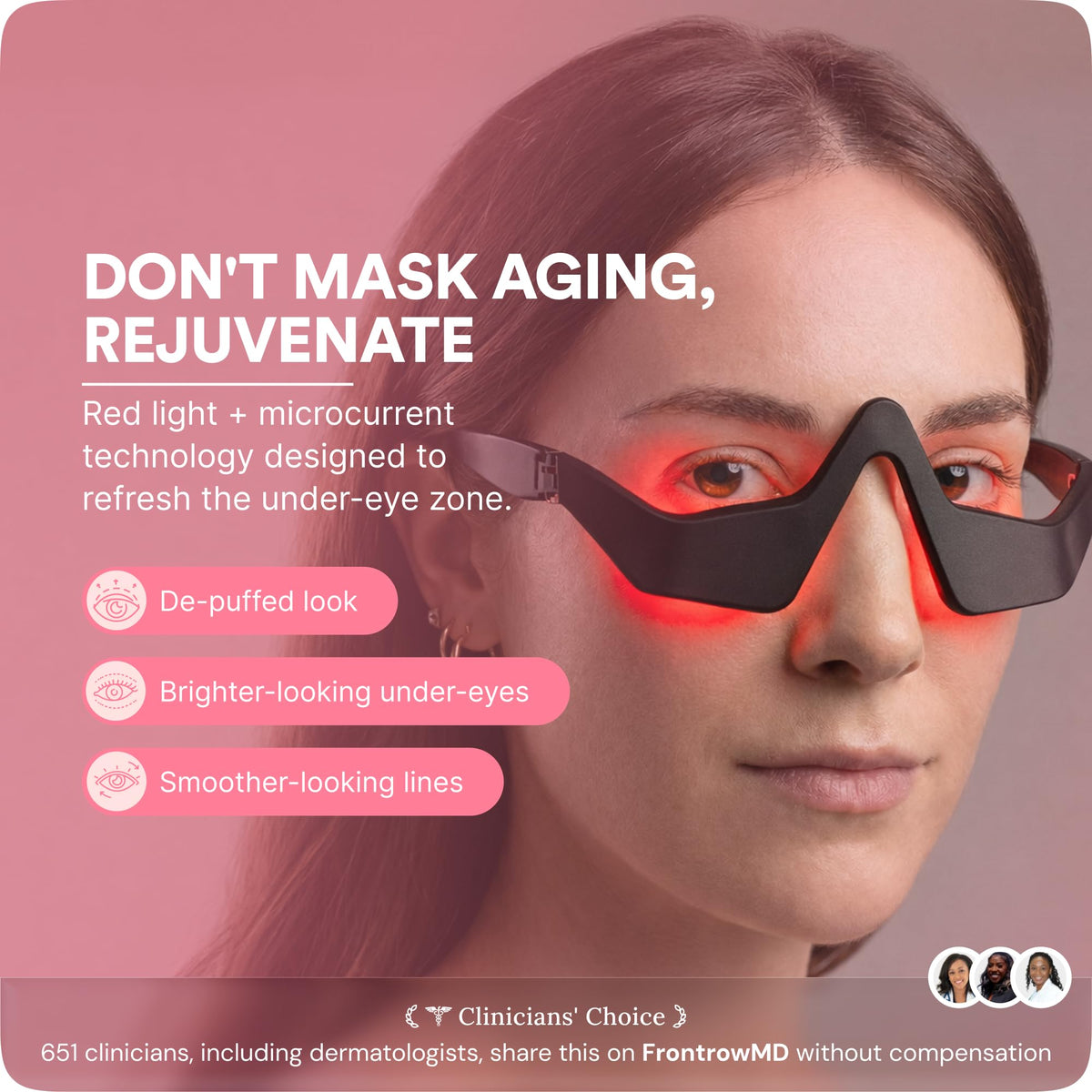 RevitalEyes Under Eye Bags Red Light Tool for Dark Circles - BOTANIQUE PARIS Official Imagery - 3