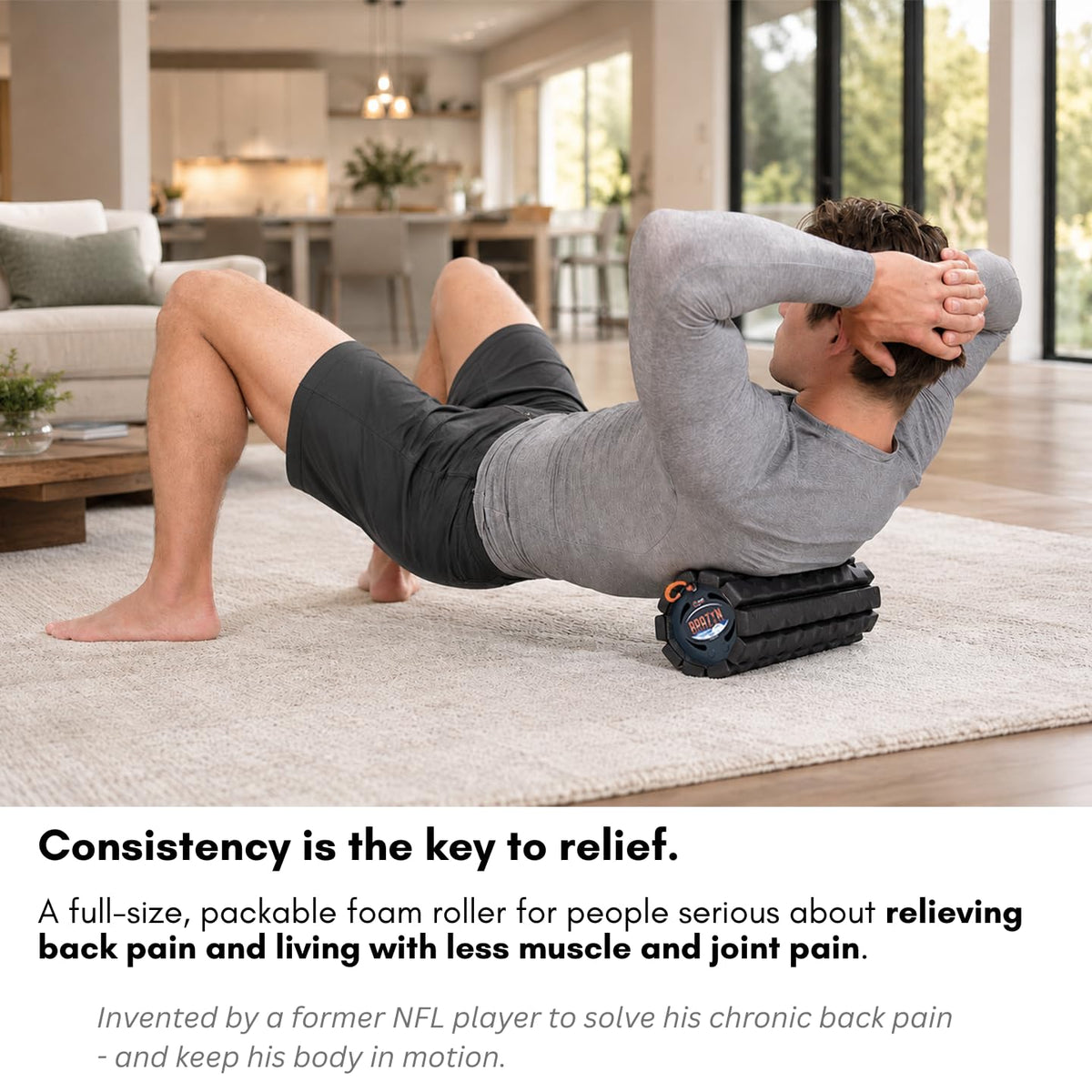 Brazyn Morph Foam Roller Collapsible Travel Foam Roller for - Brazyn Official Imagery - 5