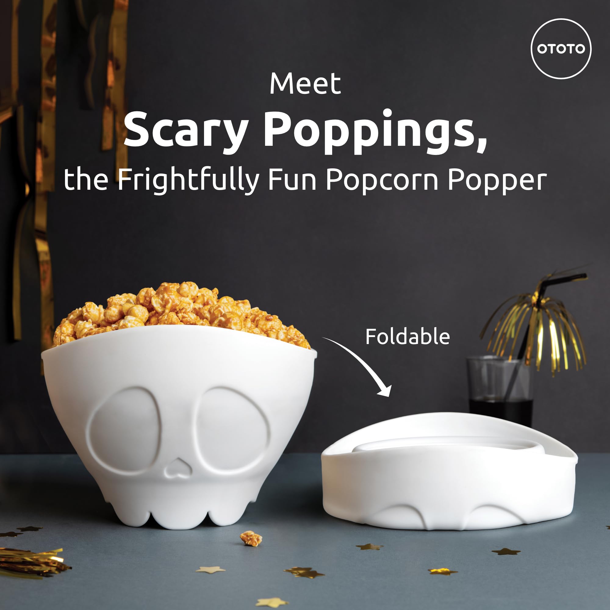 OTOTO New Scary Poppings Microwave Popcorn Popper - Gothic Popcorn Mic - View 3