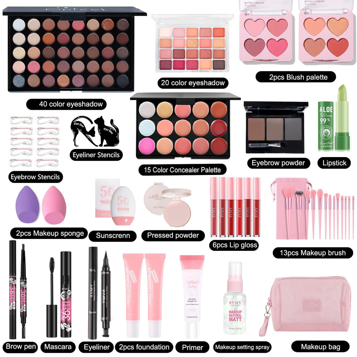 All in One Makeup Kit for Women Full Kit Makeup Set for Teen - XEVORIA Official Imagery - 3