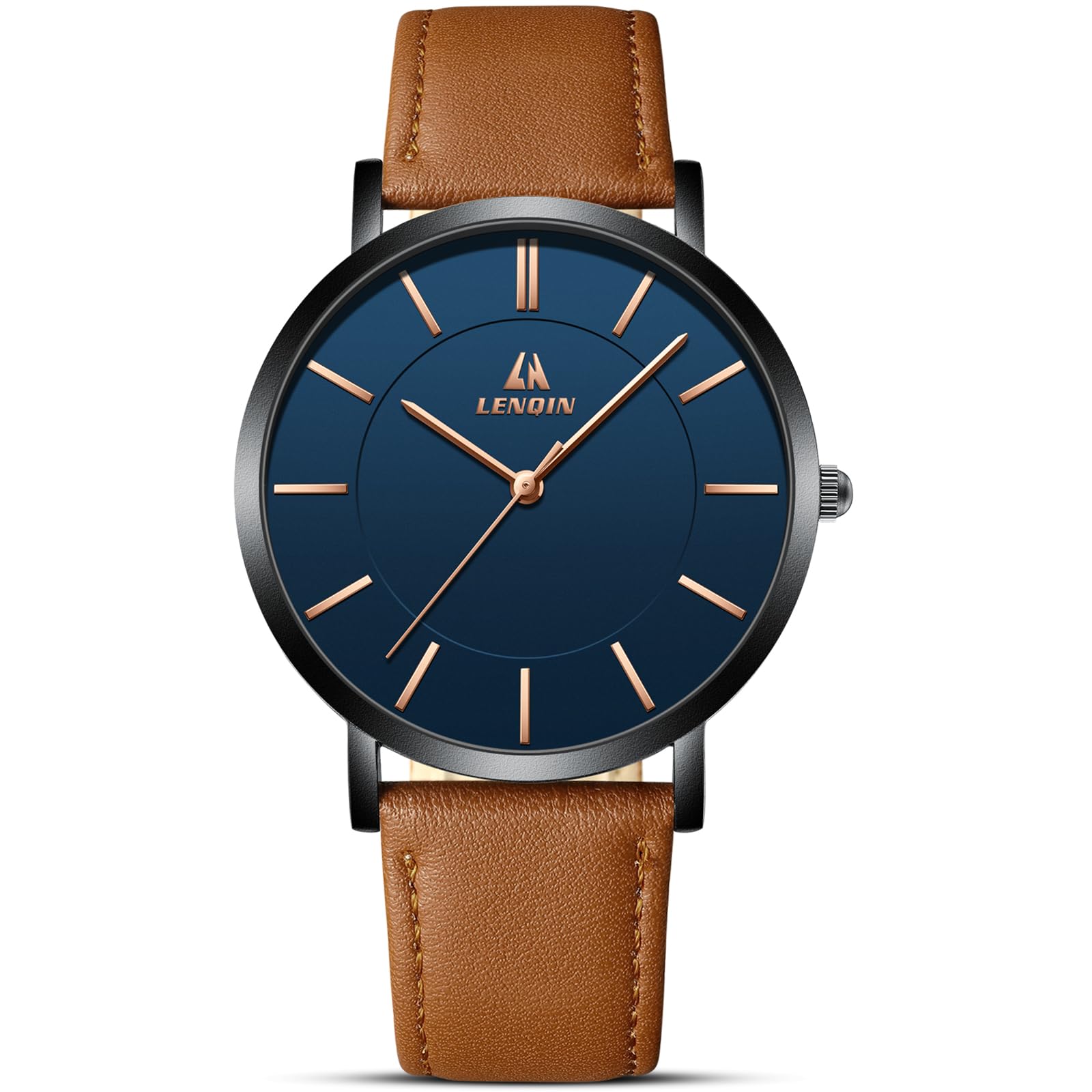LN LENQIN Mens Watches Waterproof Stainless Steel Watch for Men - View 3