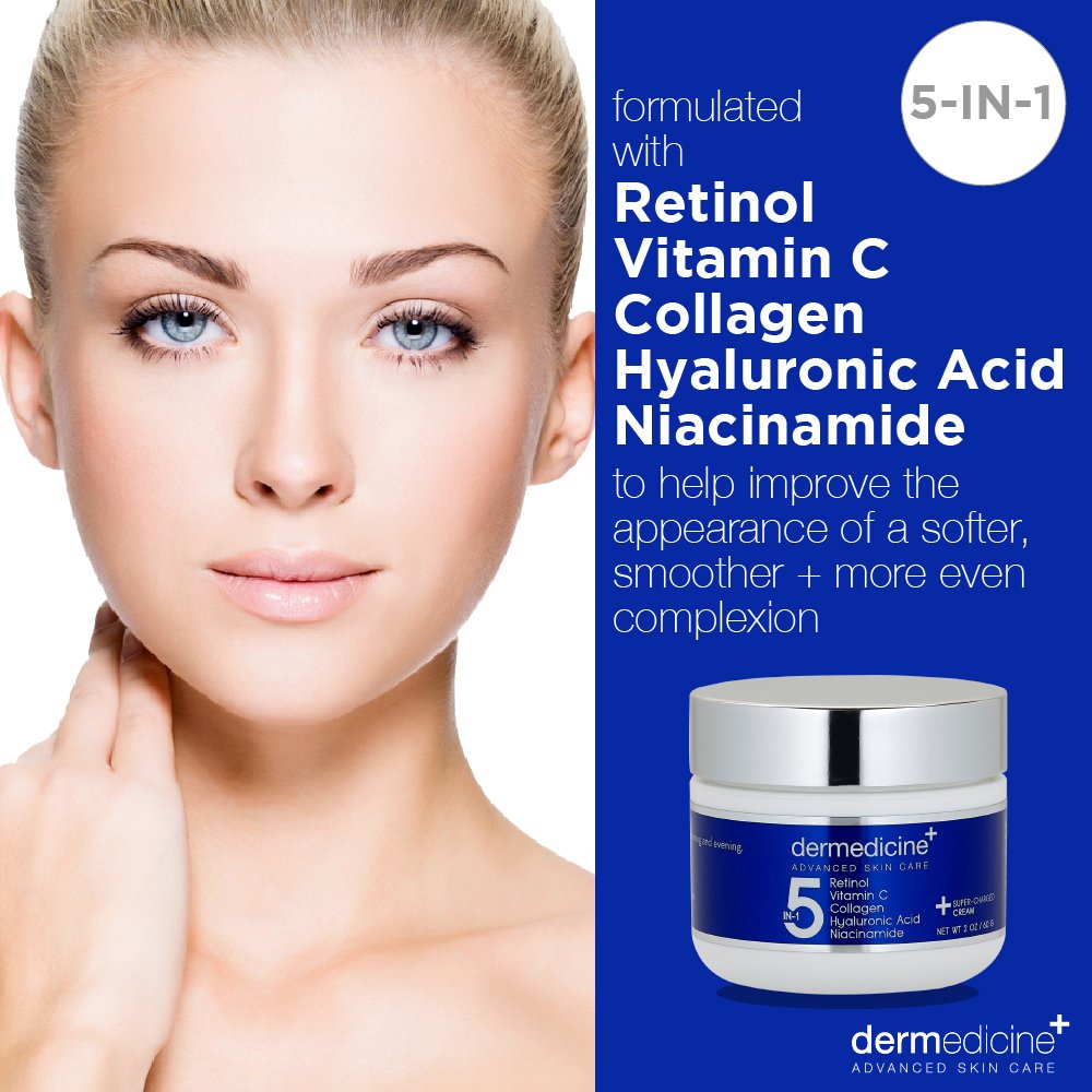 Dermedicine 5 in 1 Face Cream Retinol Vitamin C Niacinamide - Dermedicine Official Imagery - 3