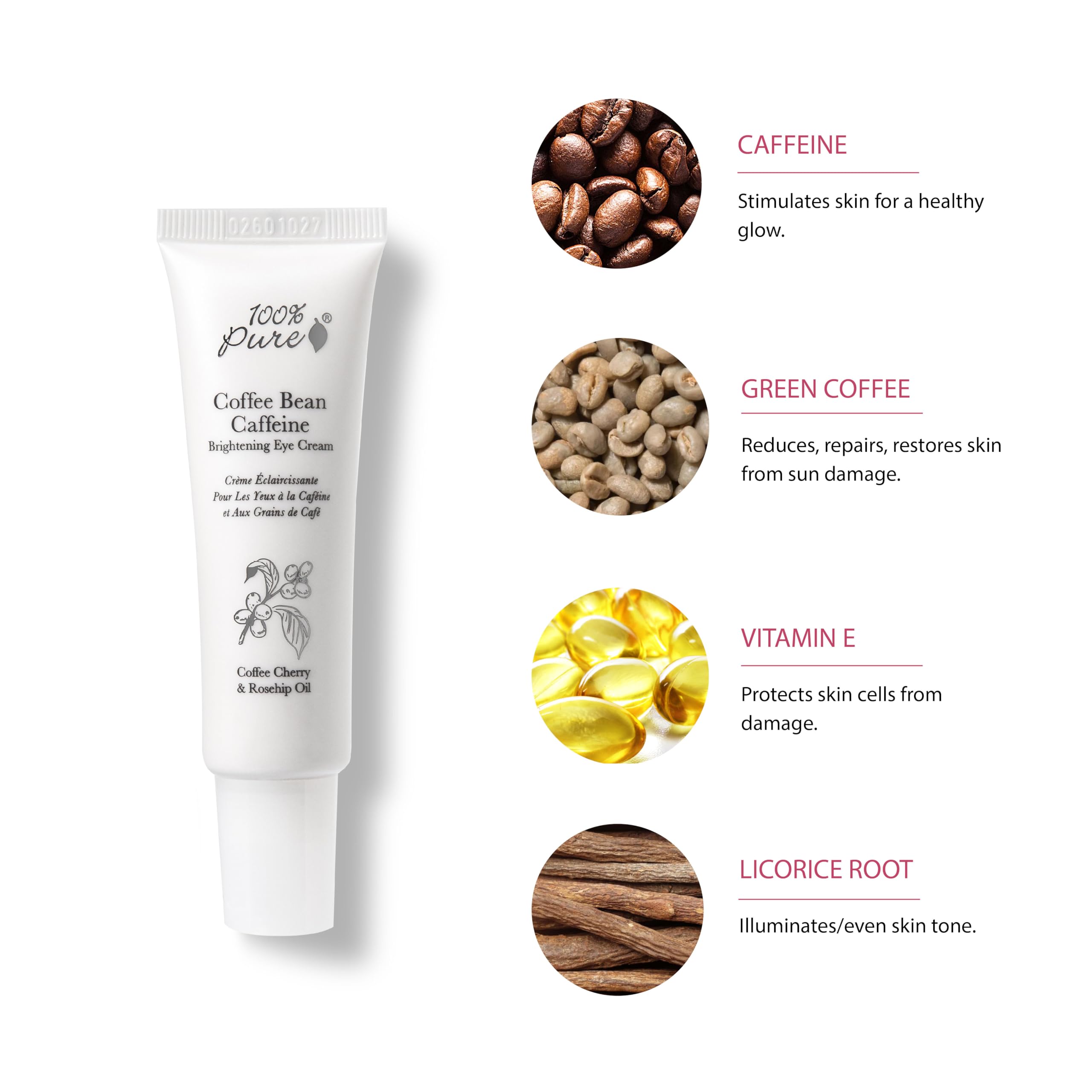 100% PURE Coffee Bean Caffeine Eye Cream, 1 oz - 100% PURE Official Product View 4