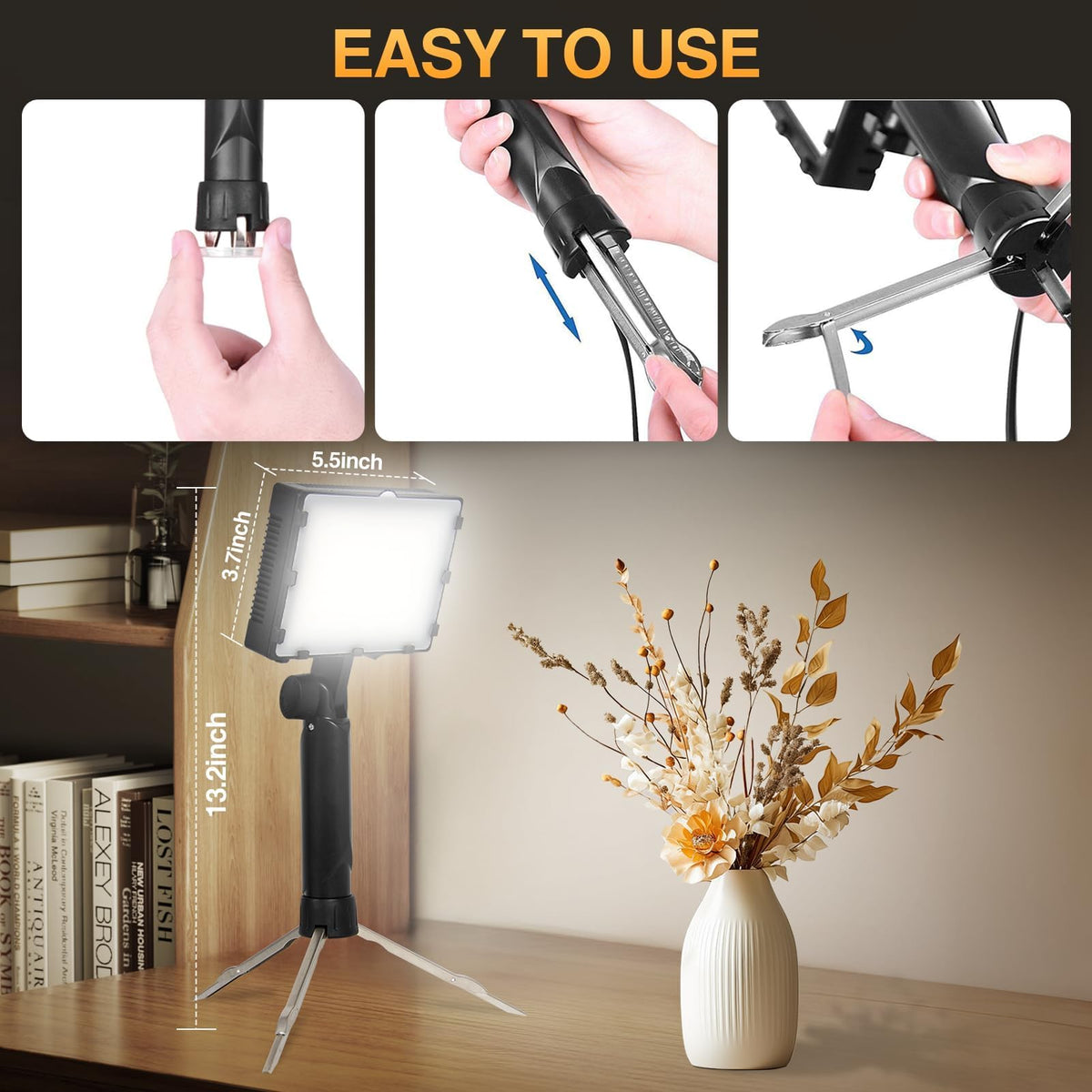 EMART 60 LED Portable Product Photography Light for Tabletop - EMART Official Imagery - 8
