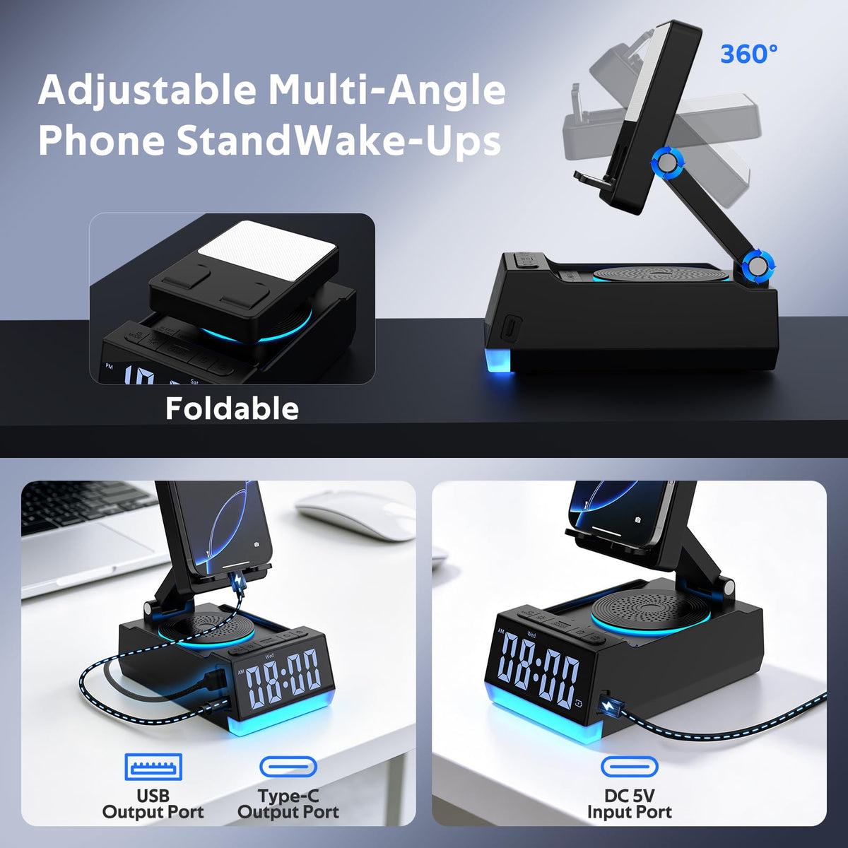 Wireless Induction Speaker with Phone Stand Birthday Gifts - GLOPUS Official Imagery - 8