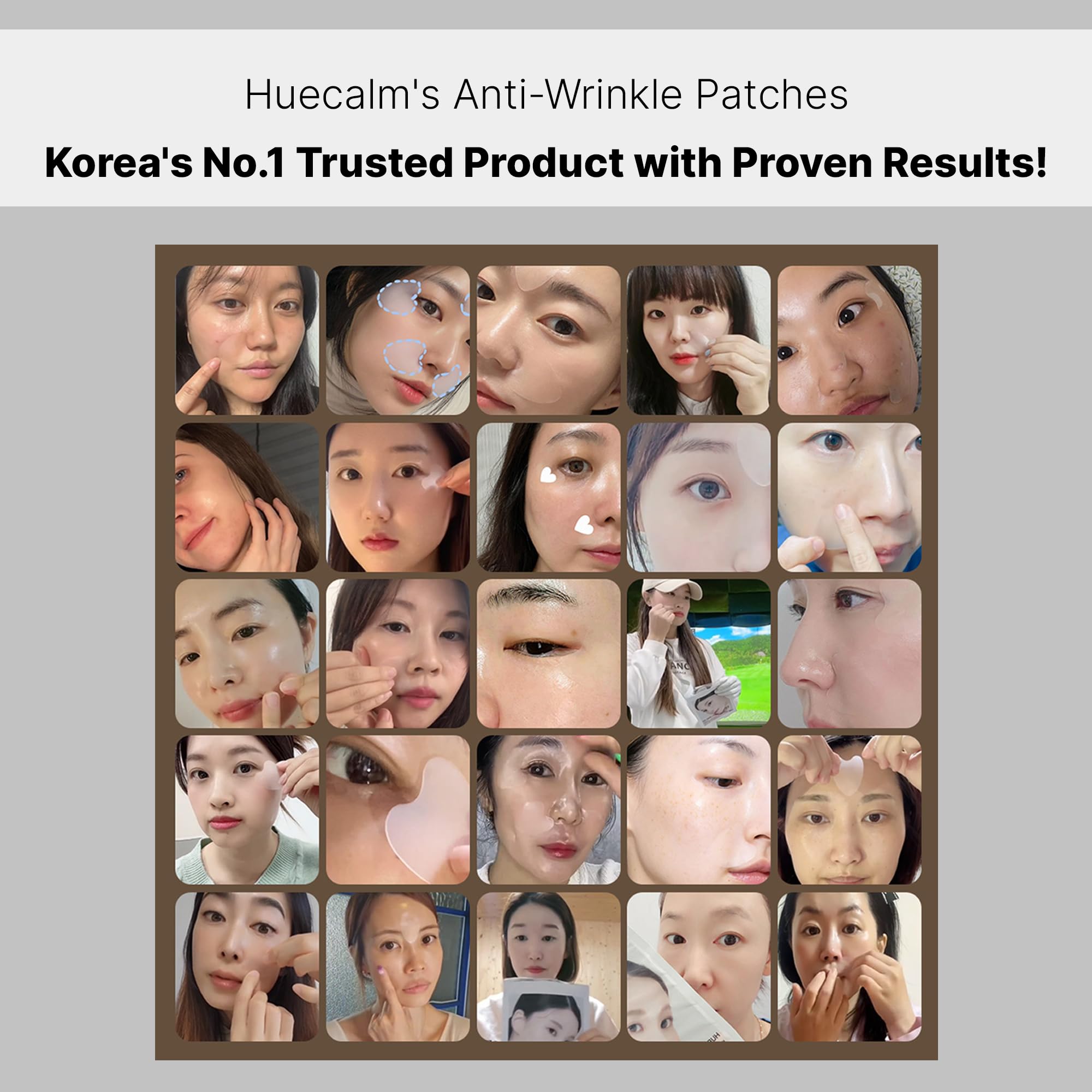 Anti-Wrinkle Patches Face Lifting with Hydrolyzed - HUECALM
