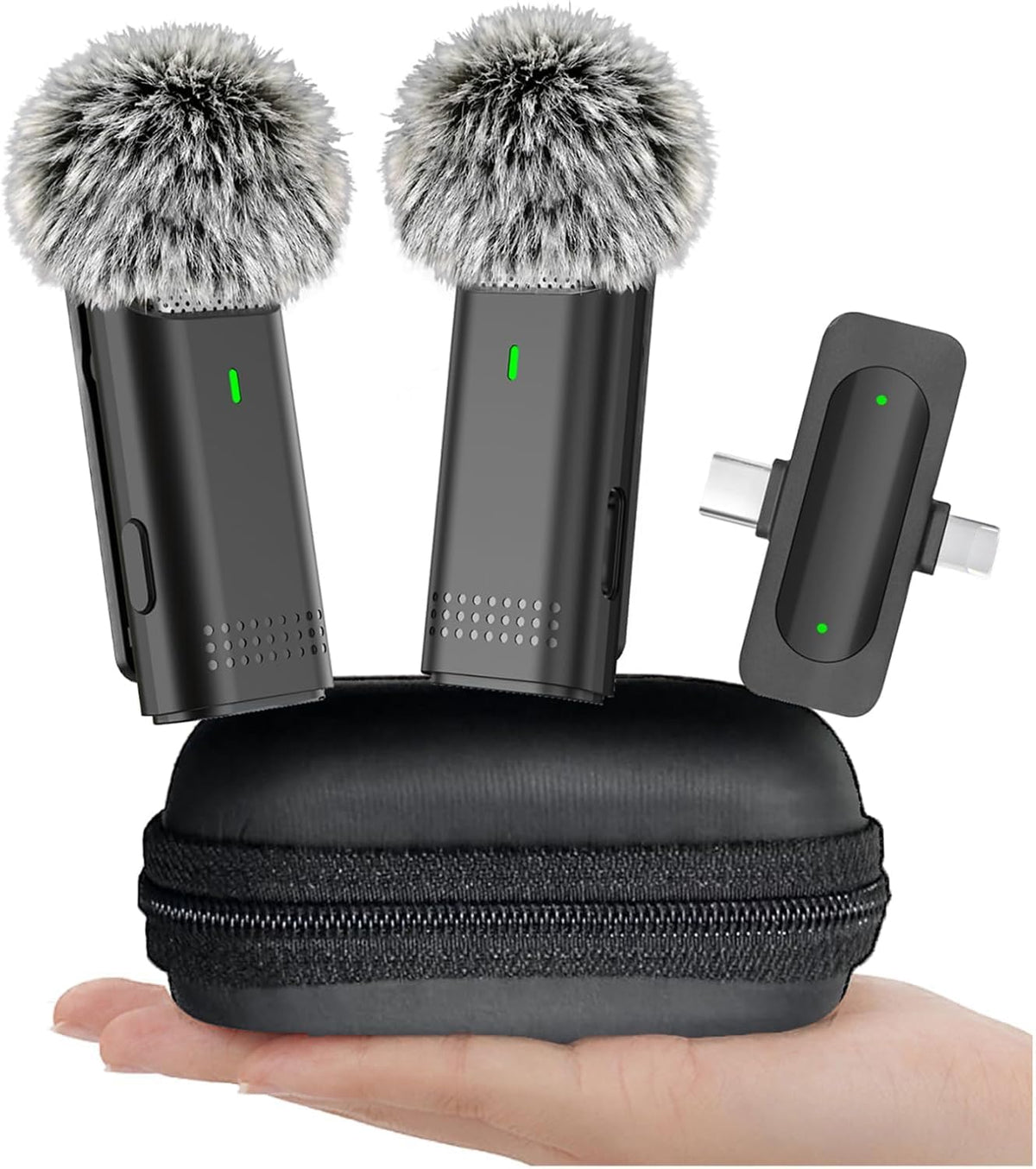Wireless Lavalier Microphone for iPhone USB C Lav Mic for - EZColoris Official Imagery - 2
