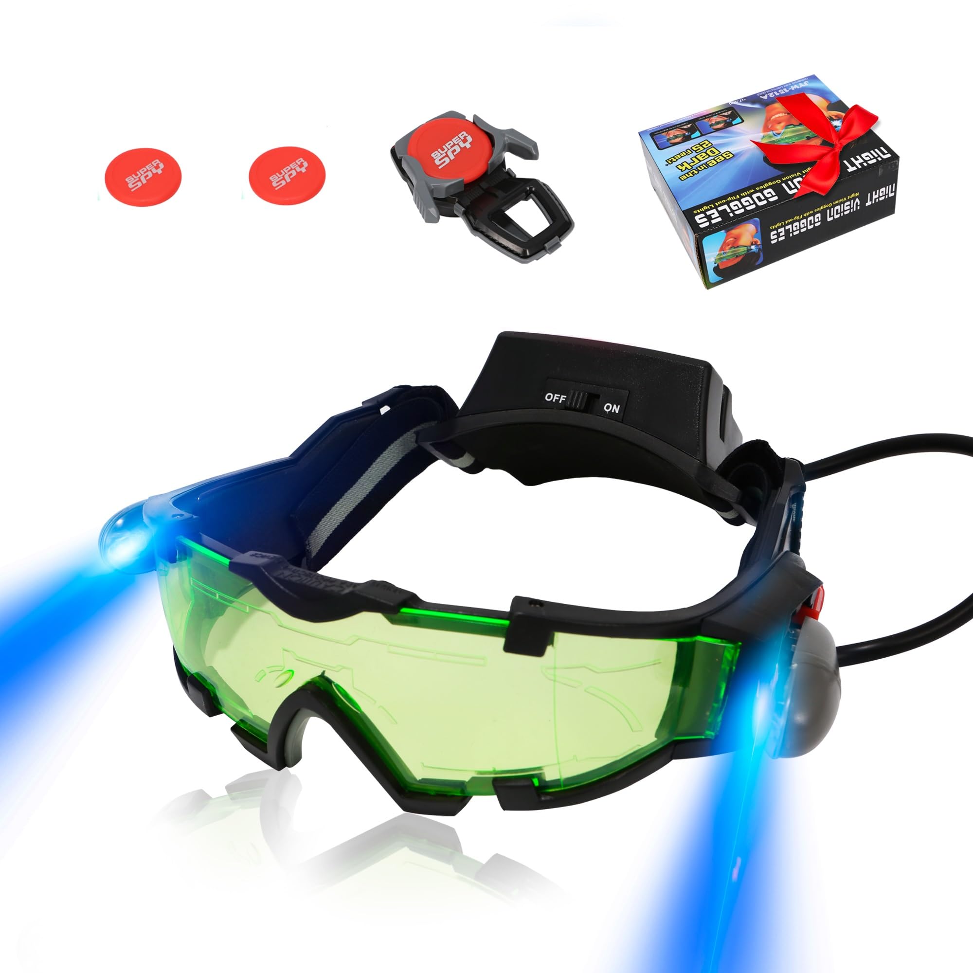 YIYIOOTH Kids Night Vision Goggles with Spy Frisbee Toys, 2 PCS Spy Lens/Glasses - YIYIOOTH Official Product View 1
