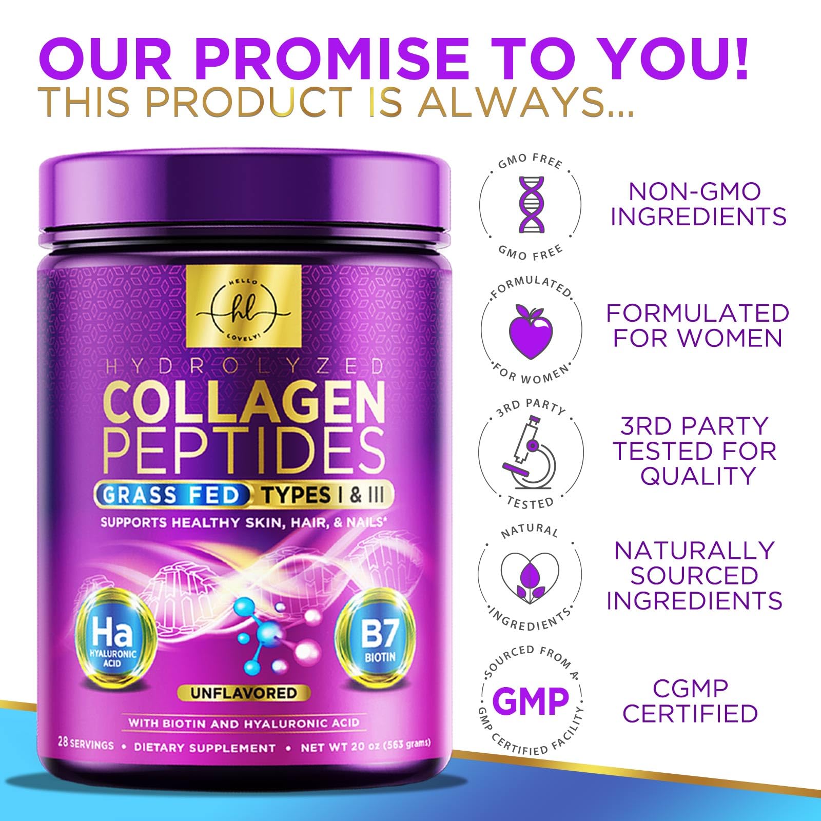 Collagen Peptides Powder 20G - Hello Lovely! Official Imagery - 5