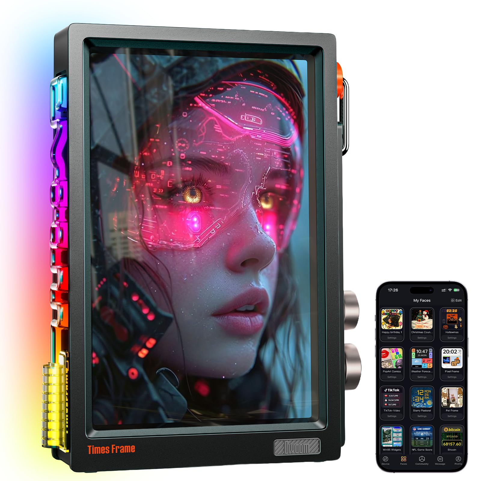 Divoom Times Frame – 10.1" WiFi 6 Digital Picture Frame & Smart D - Divoom Official Product View 1