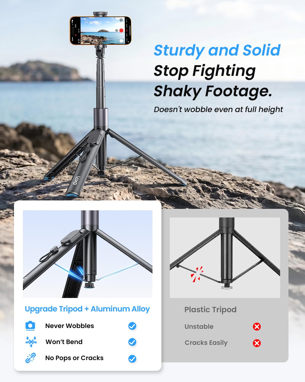67 Phone Tripod with Remote 0 01s Auto Open for Content - LOXP Official Imagery - 4