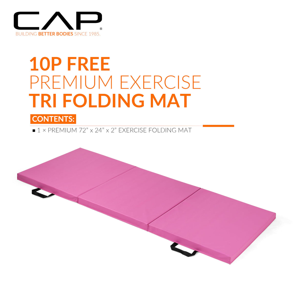 CAP Barbell Folding Exercise Mat Durable Anti Tear Thick - CAP Official Imagery - 3