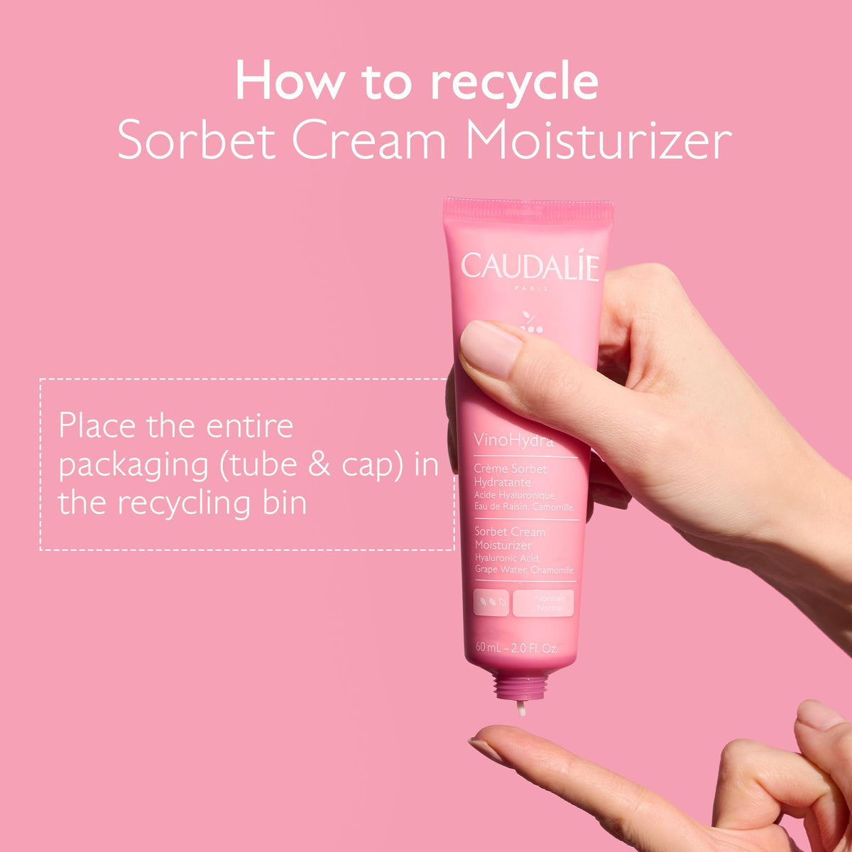 Caudalie VinoHydra Sorbet Cream Moisturizer with Hyaluronic - Premium Selection Official Imagery - 7