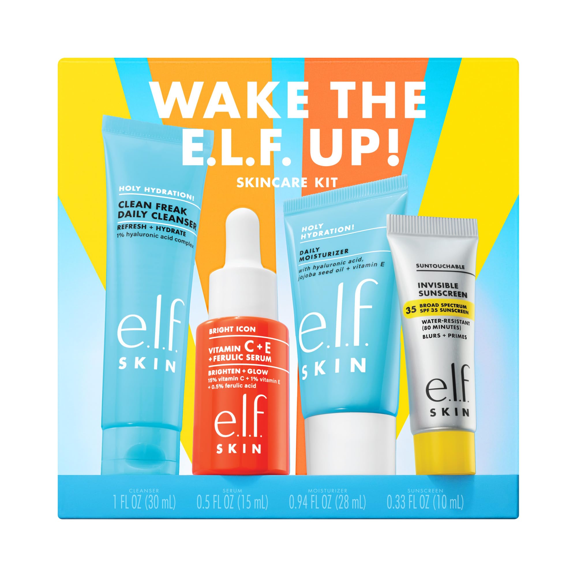 e.l.f. SKIN Wake the e.l.f. Up Skincare Kit - e.l.f.