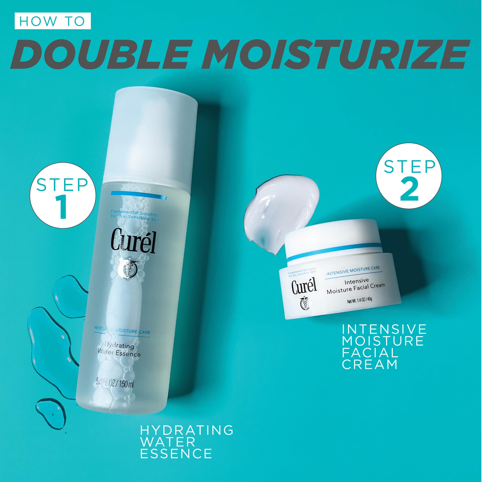Curel Japanese Skin Care Intensive Face Moisturizer Cream, - Curel