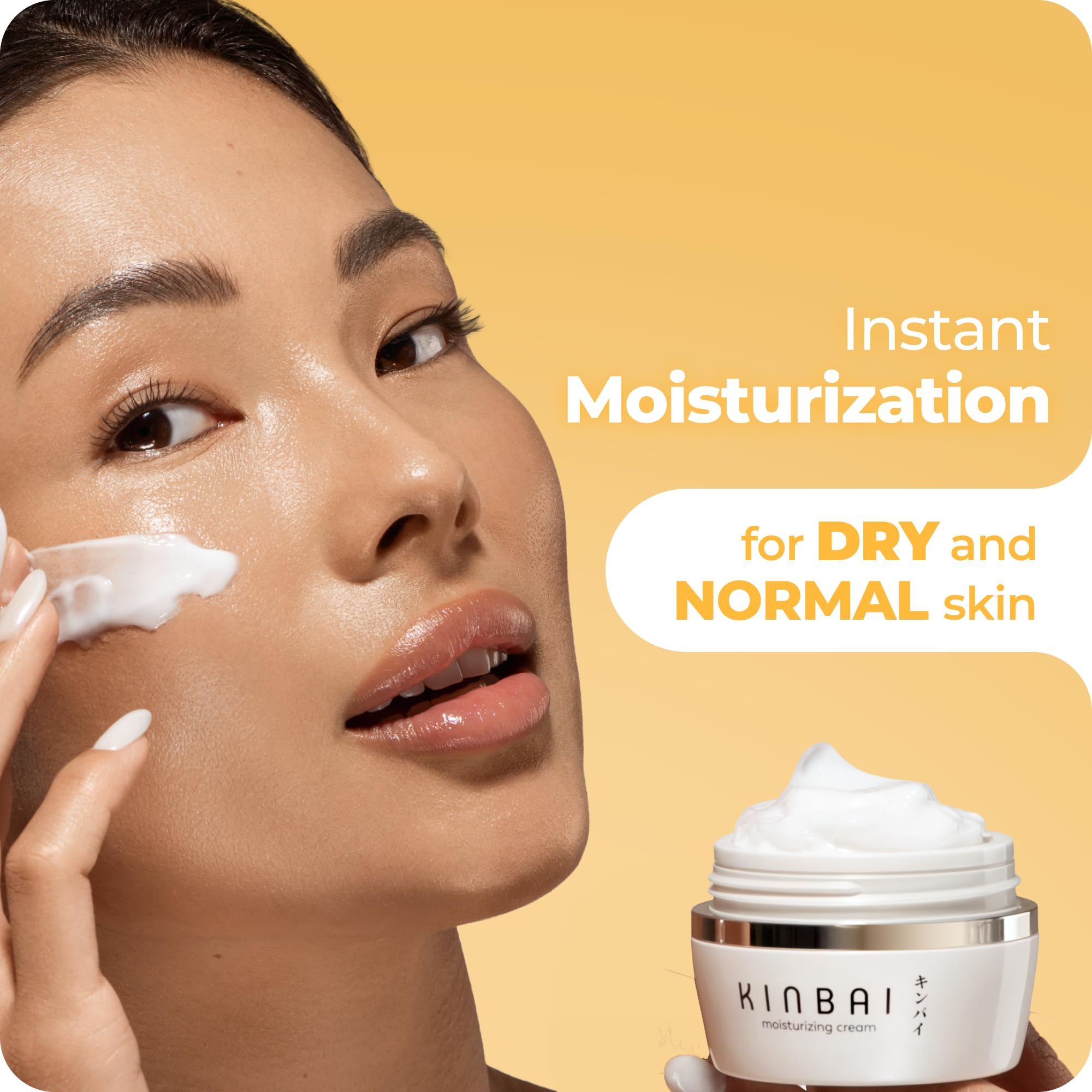 Face Cream Moisturizer for Women, Facial Lotion for Dry Skin, - Kinbai