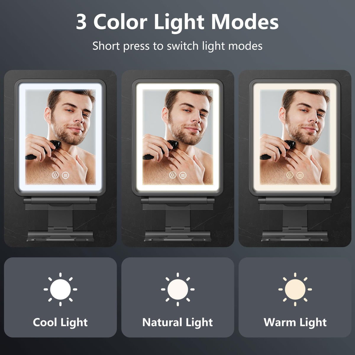 Heated Shower Mirror Fogless for Shaving Anti Fog Mirror for - Shinowa Official Imagery - 5