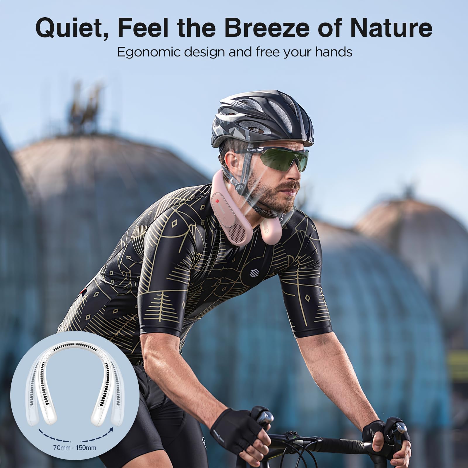 Hotsales Neck Fan, Bladeless Fan That Blows Cold Air, Portable Recharg - View 7