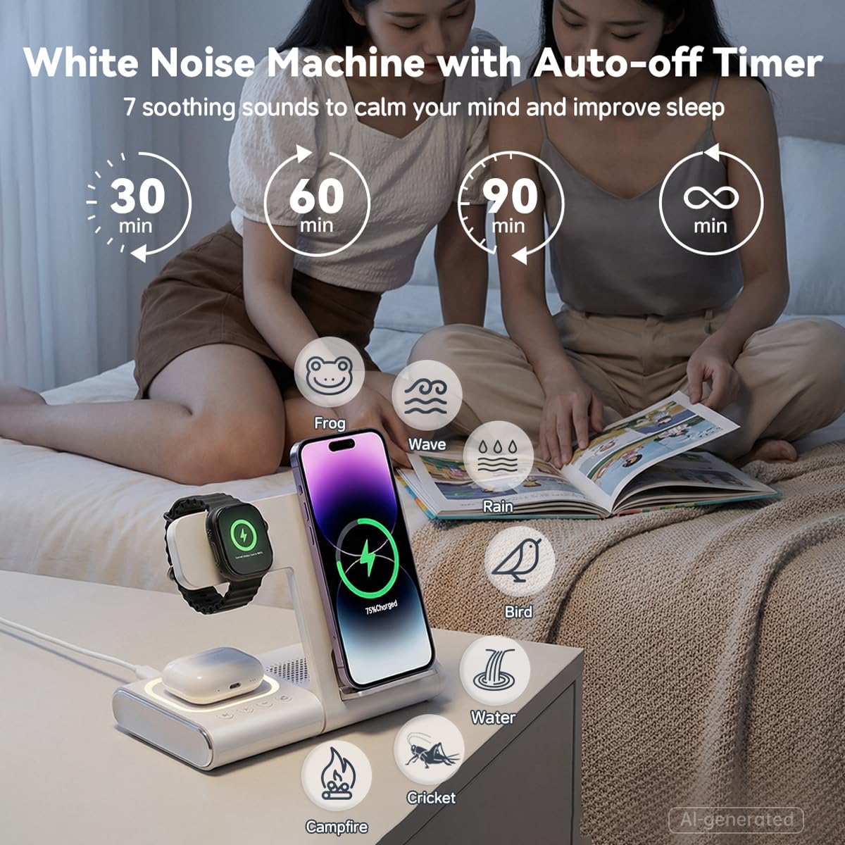 BLKE Bedside Charging Hub with Speaker Light Foldable - BLKE Pro Official Imagery - 6