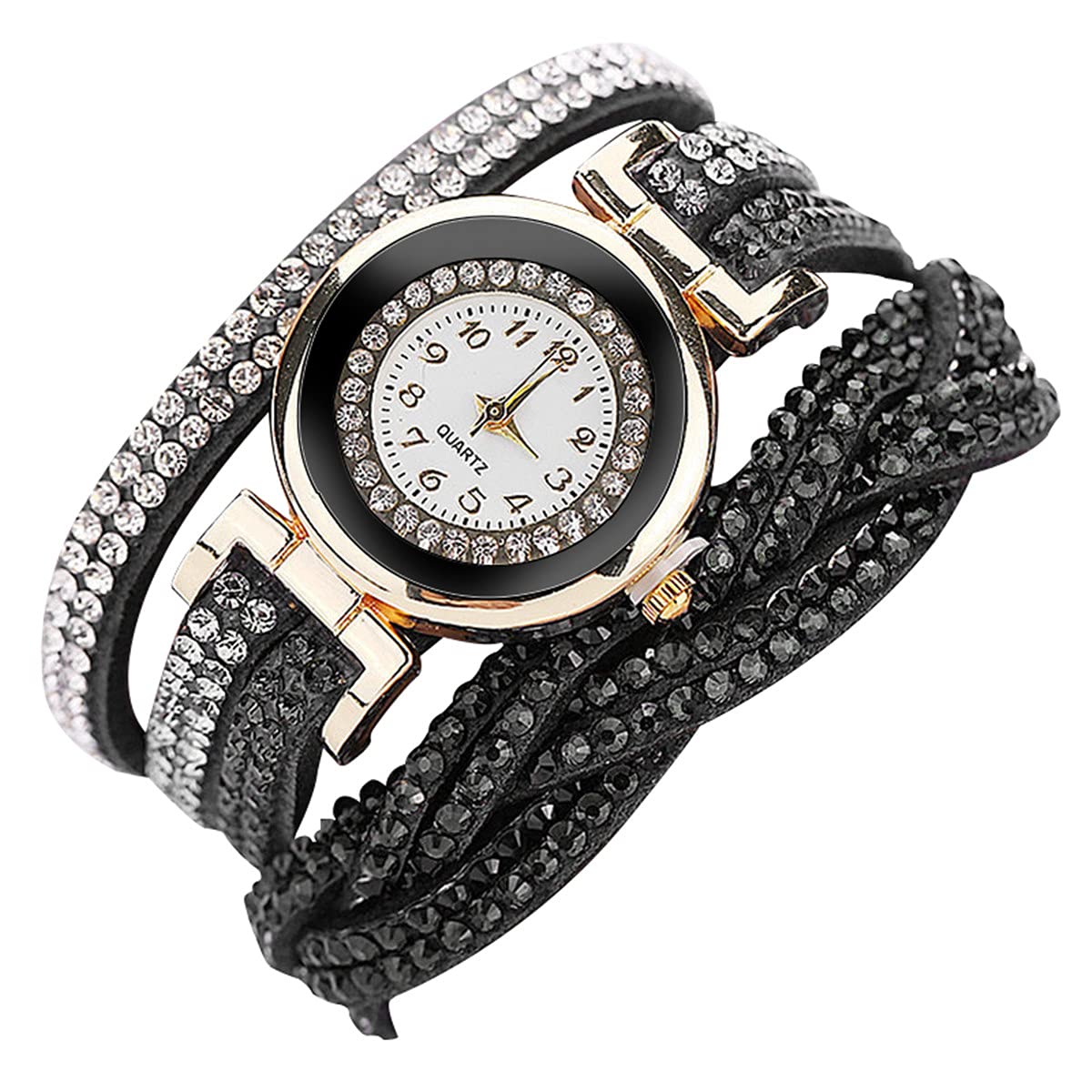 Fashion Rhinestone Watch Twine Bracelet Women Luxury Quartz - CdyBox Official Imagery - 3