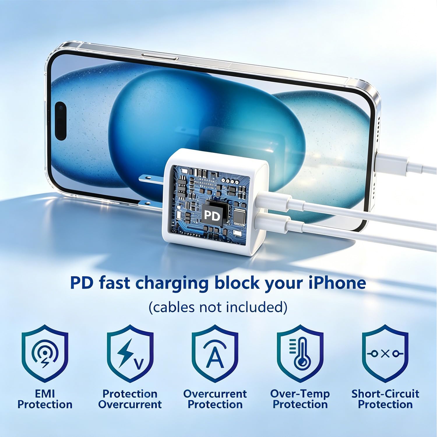 Dirsir Dual USB C Charger Block for Apple Watch 11 10 iWatch iPhone iP - View 5