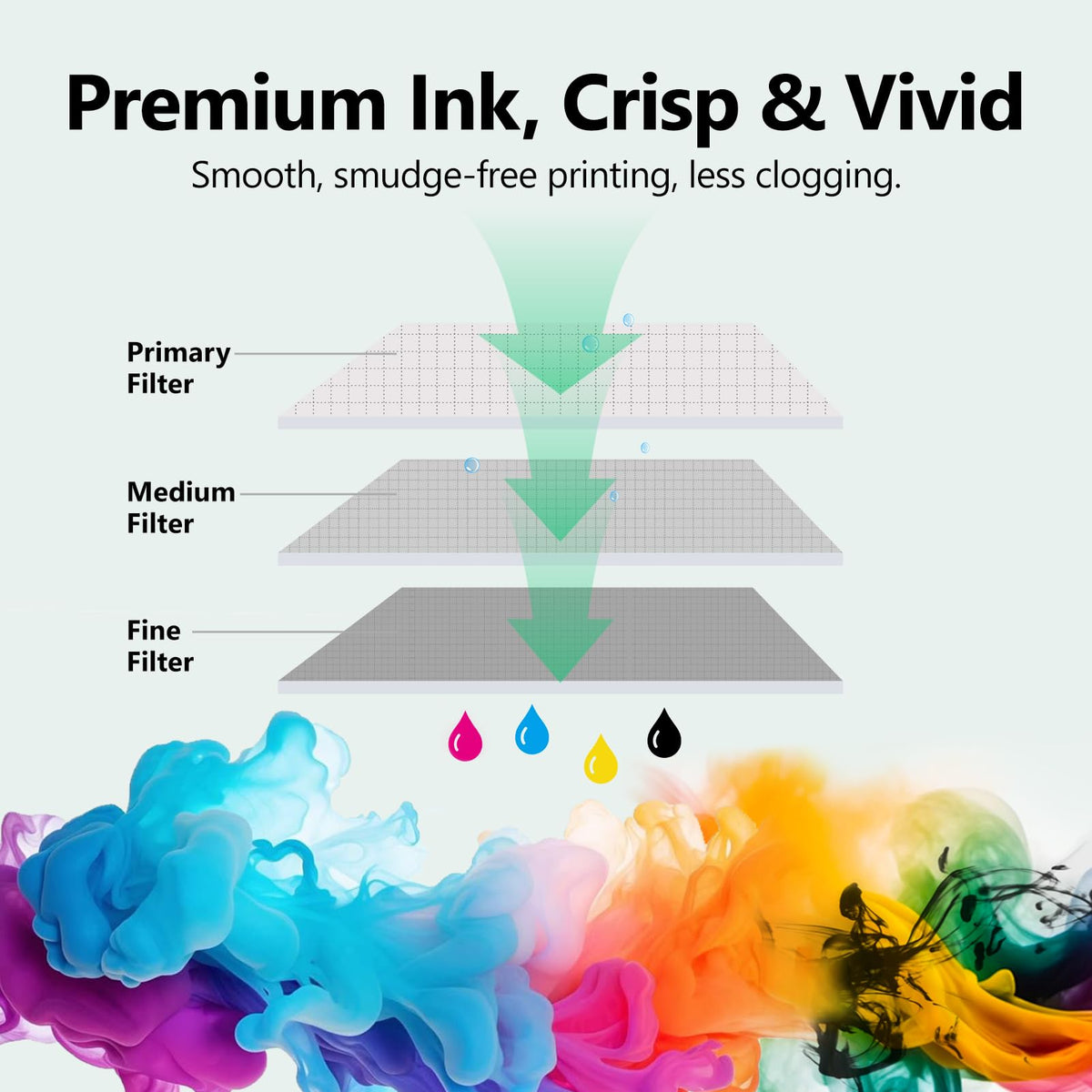 61XL Black Ink Cartridges for HP Ink 61 Black 61 XL 4500 - COLORETTO Official Imagery - 7