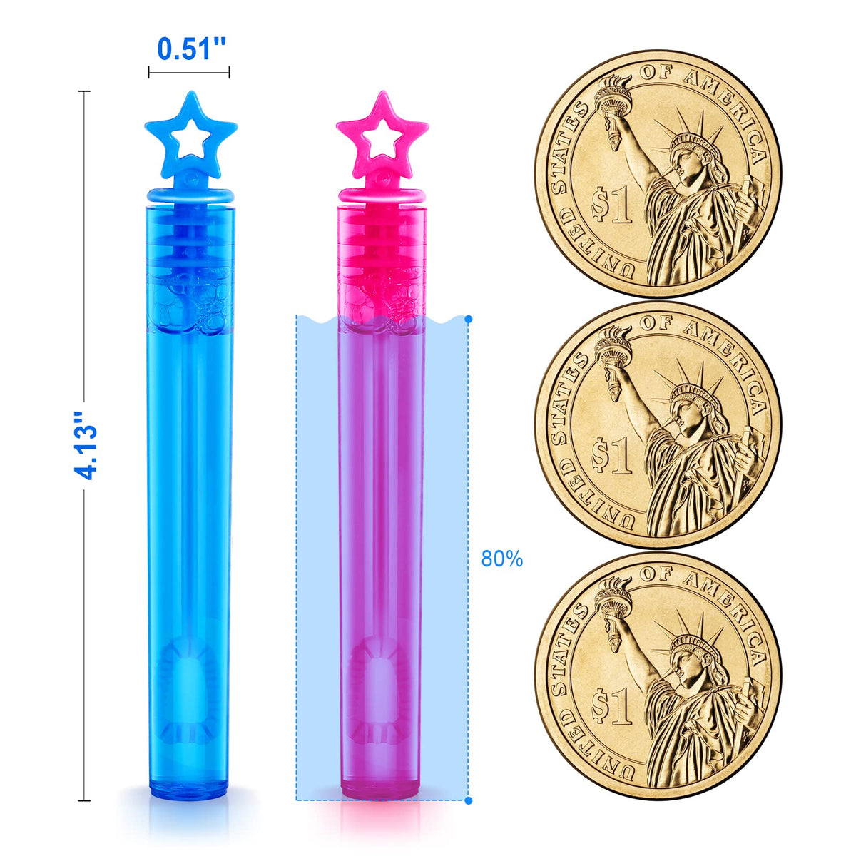 200 Pieces Mini Bubble Wands Party Favors Assortment Toys - SpringFlower Official Imagery - 4