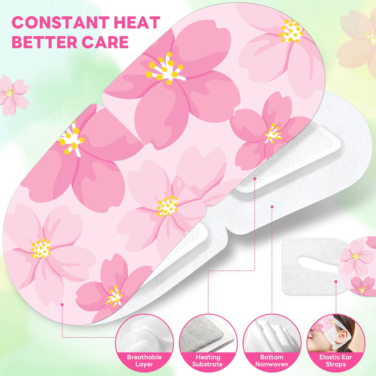 AROIC 60 Pack Steam Eye Masks Disposable Self Heated Eye - AROIC Official Imagery - 4
