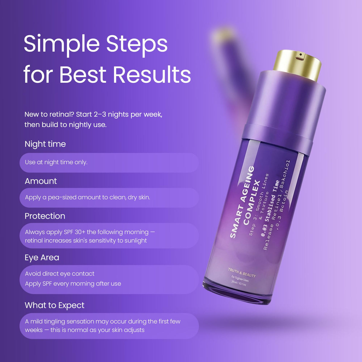 Beginner s Smart Aging Complex with 0 03 Retinal 0 5 - TRUTH & BEAUTY Official Imagery - 5
