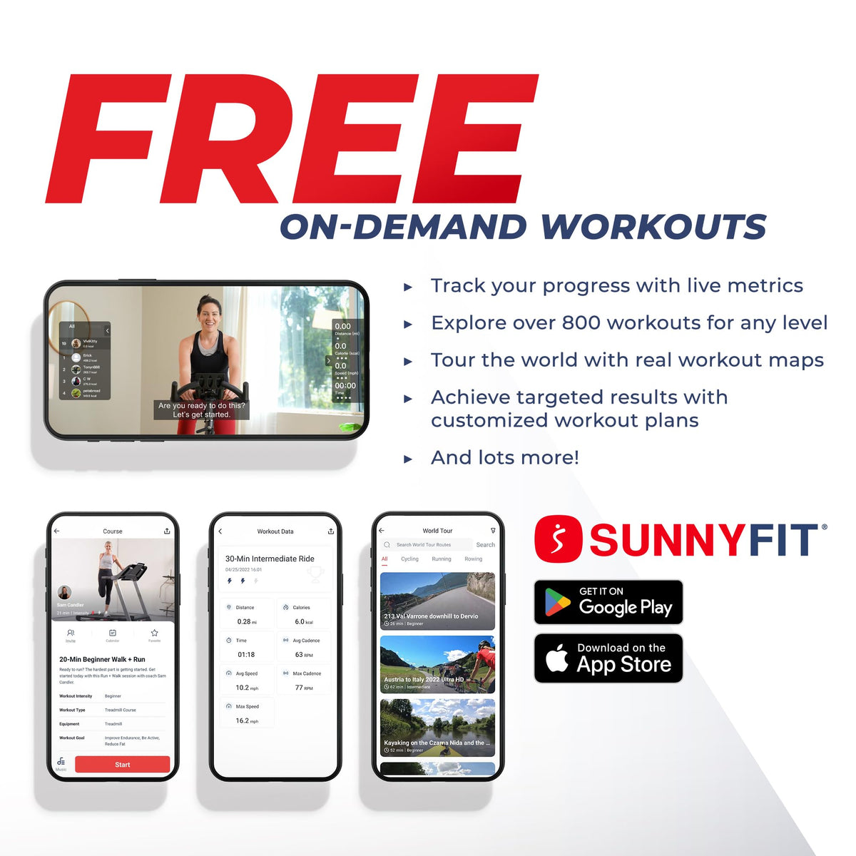 Sunny Health Fitness Smart Commercial Grade Stepper Stair - Sunny Health & Fitness Official Imagery - 8