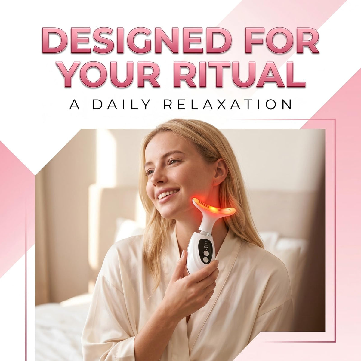 7 Color LED Light Facial and Neck Massager - erdnretl Official Imagery - 7